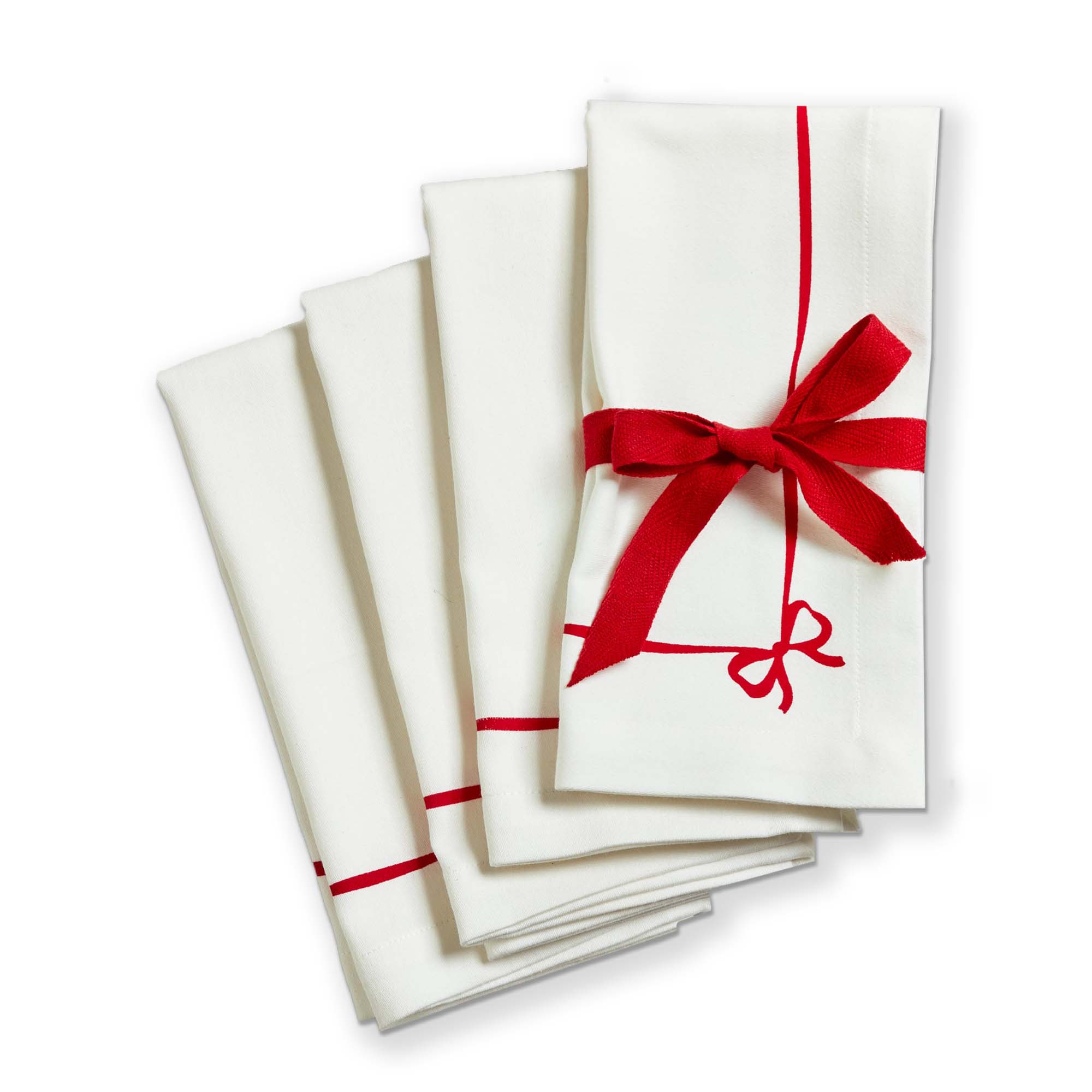 Picture of VERY MERRY BOW NAPKIN S/4
