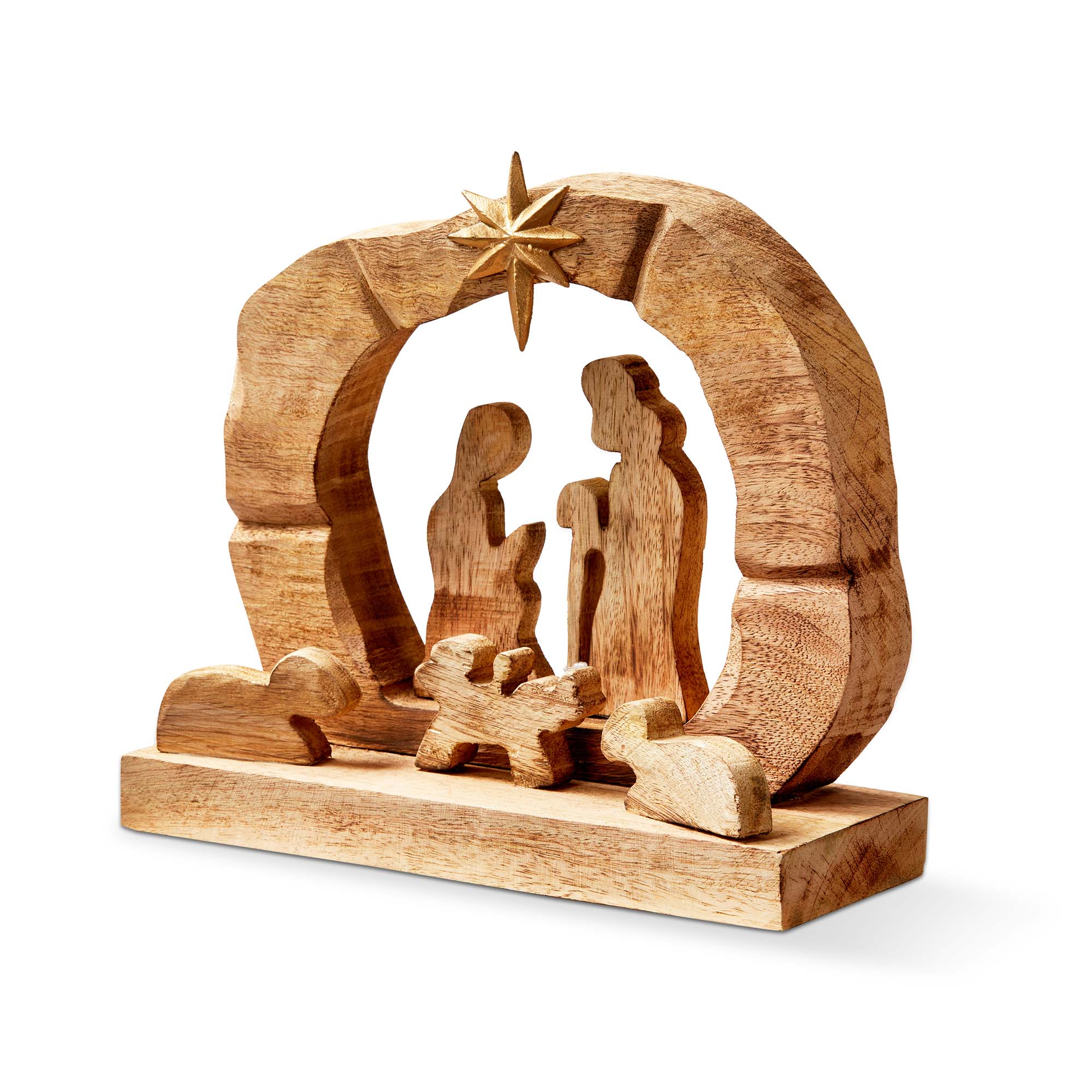 Picture of CARVED WOOD NATIVITY SCENE