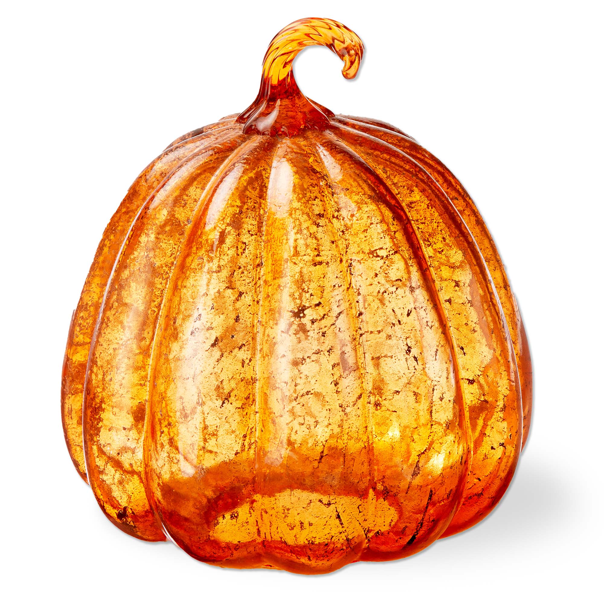 Picture of HARVEST GLASS PUMPKIN DECOR LARGE