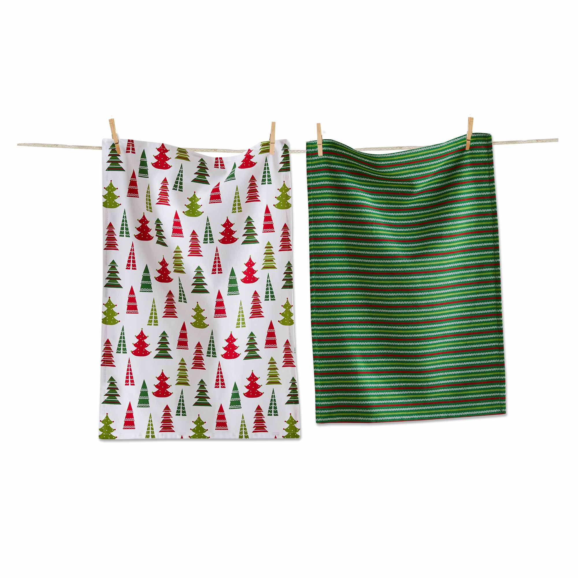 Picture of CHEERFUL TREE DISHTOWEL S/2