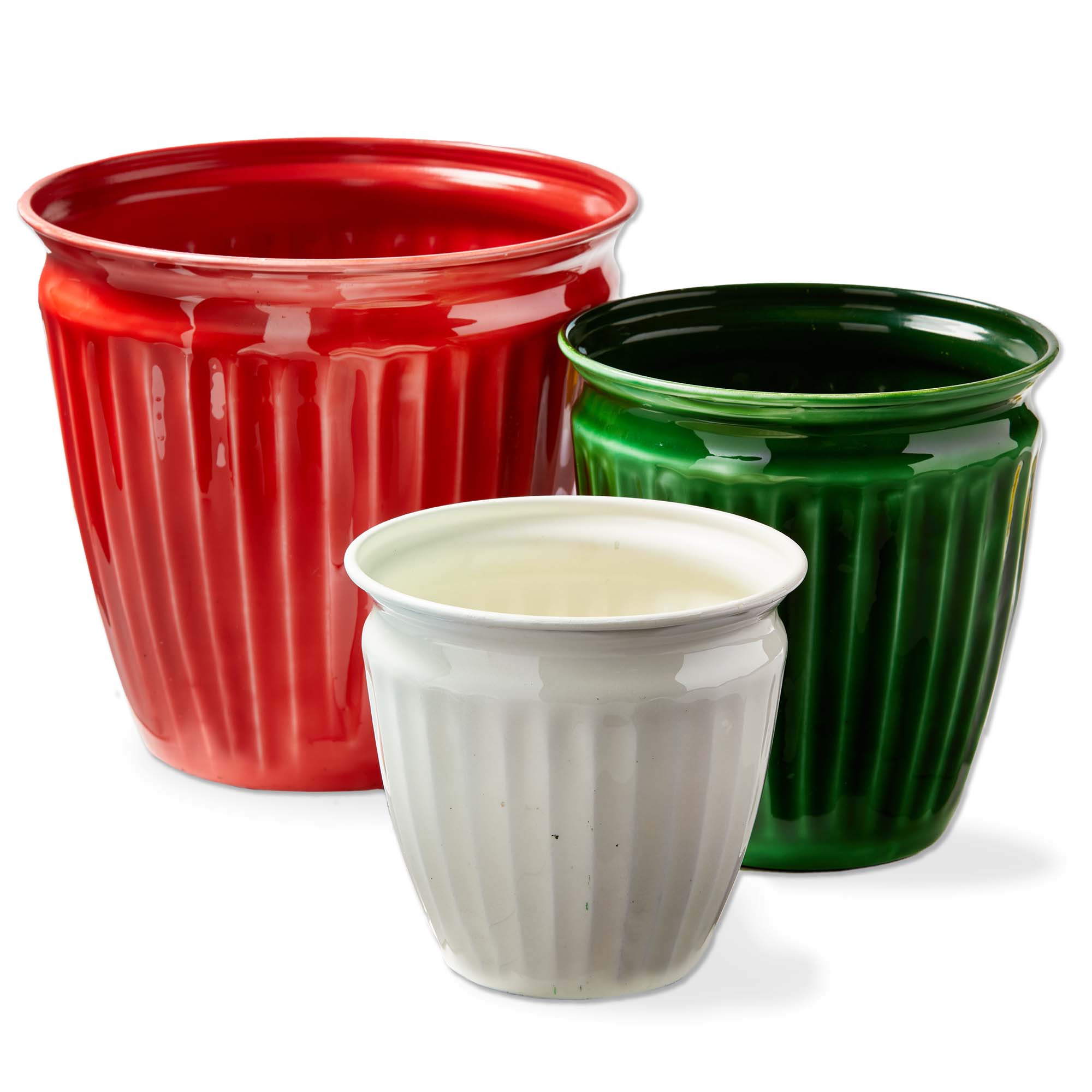 Picture of MERRY ENAMEL PLANTER S/3
