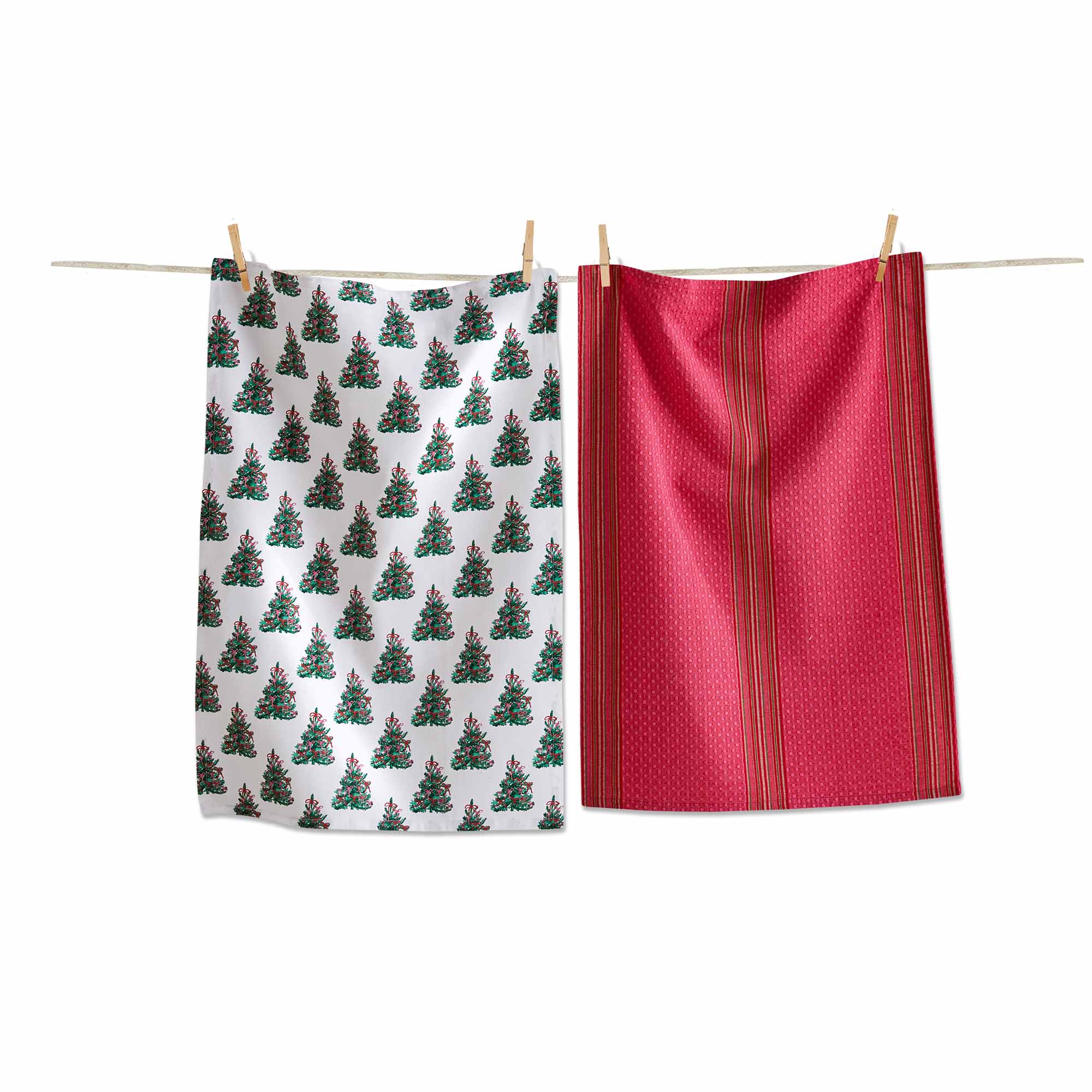 Picture of VERY MERRY TREE DISHTOWEL S/2