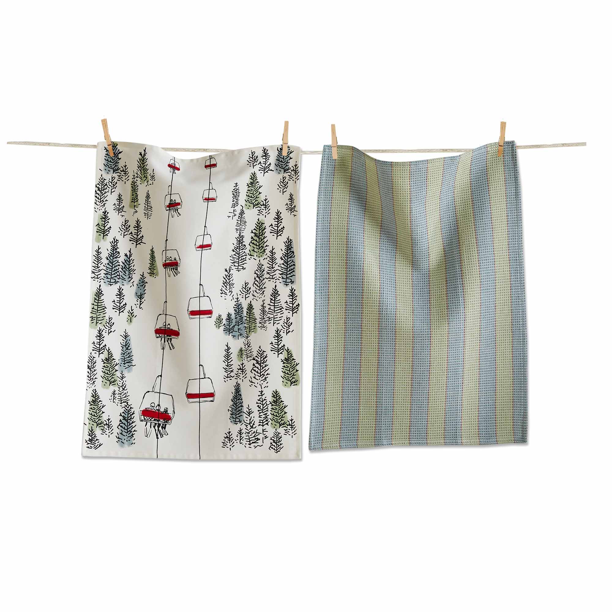 Picture of SKI LIFT DISHTOWEL S/2