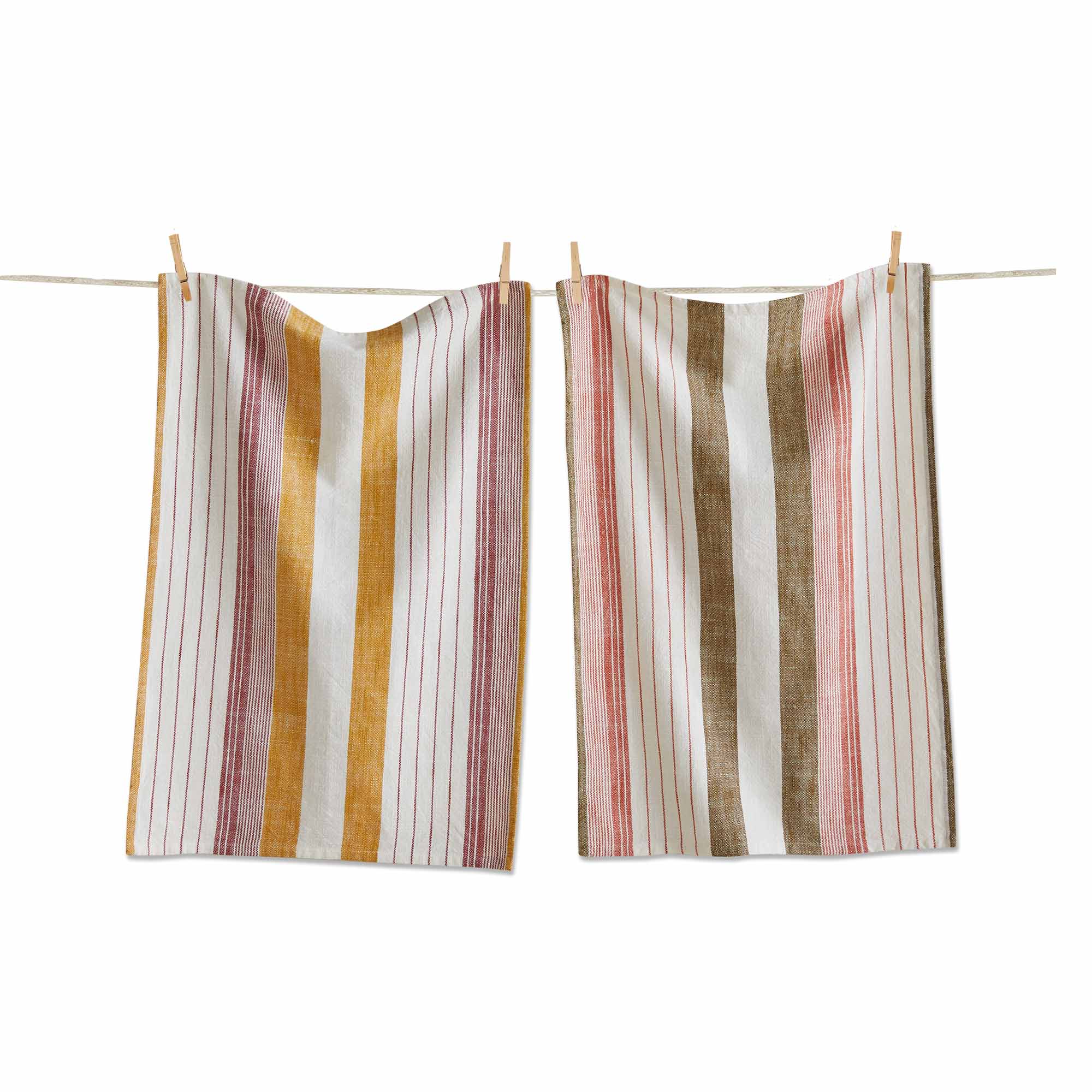 Picture of AUTUMNAL STRIPE DISHTOWEL S/2