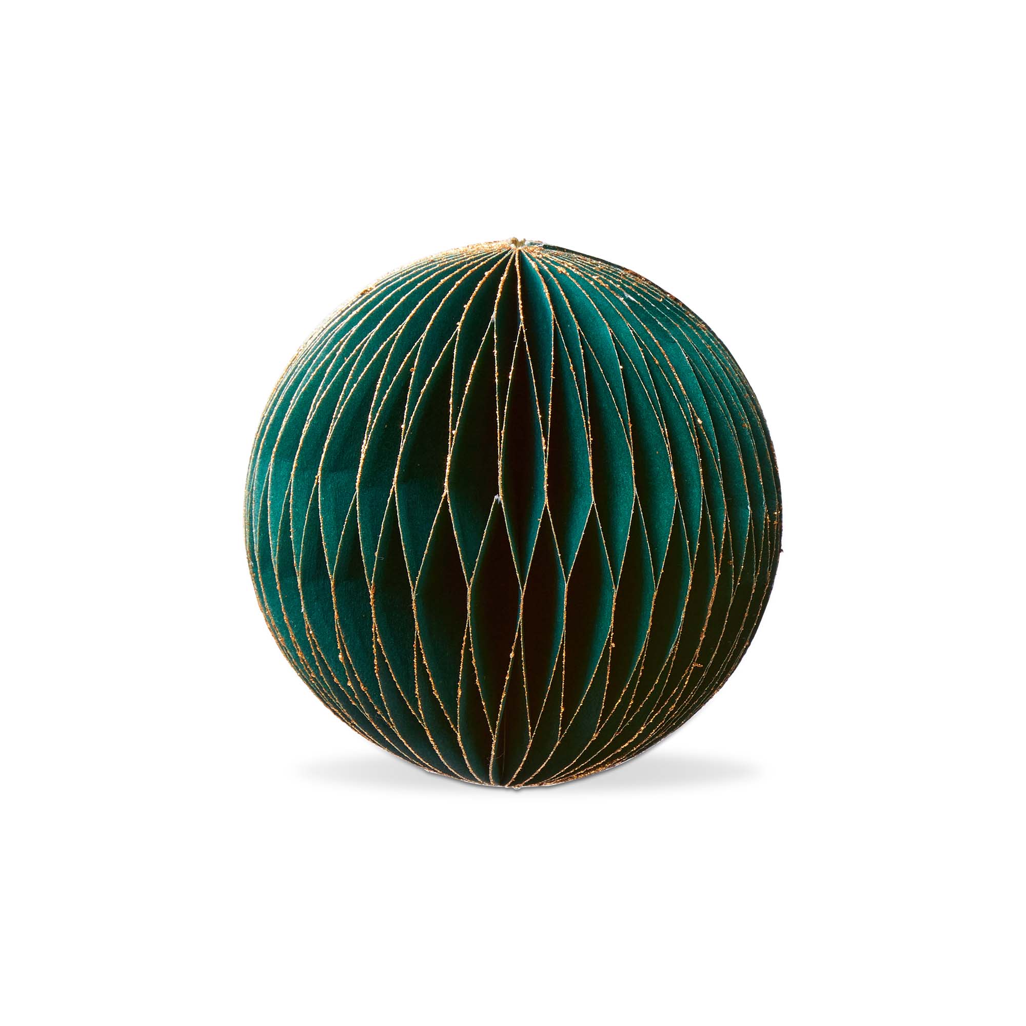 Picture of GLIMMER PAPER BALL DECOR SMALL GREEN