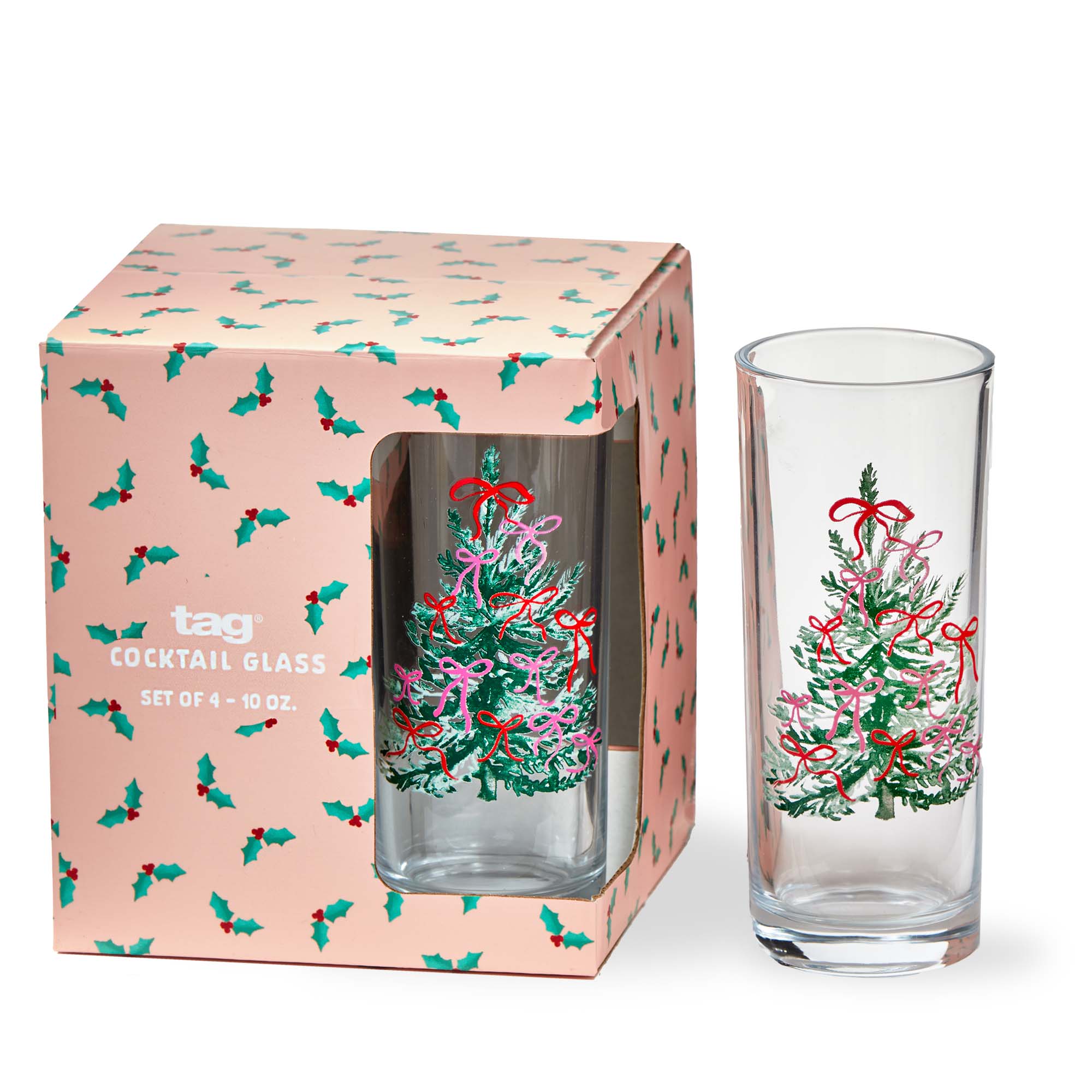 Picture of VERY MERRY DRINKS GLASS S/4
