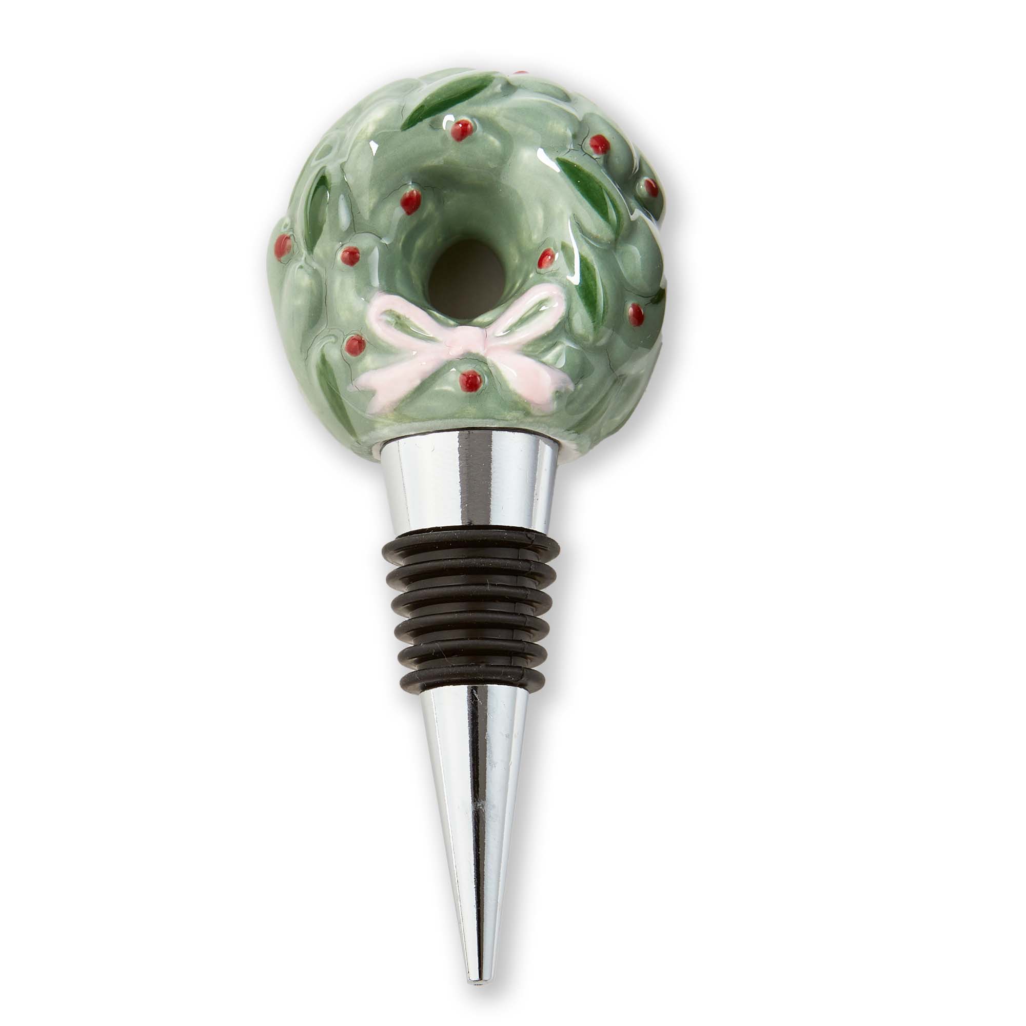 Picture of VERY MERRY WREATH BOTTLE STOPPER