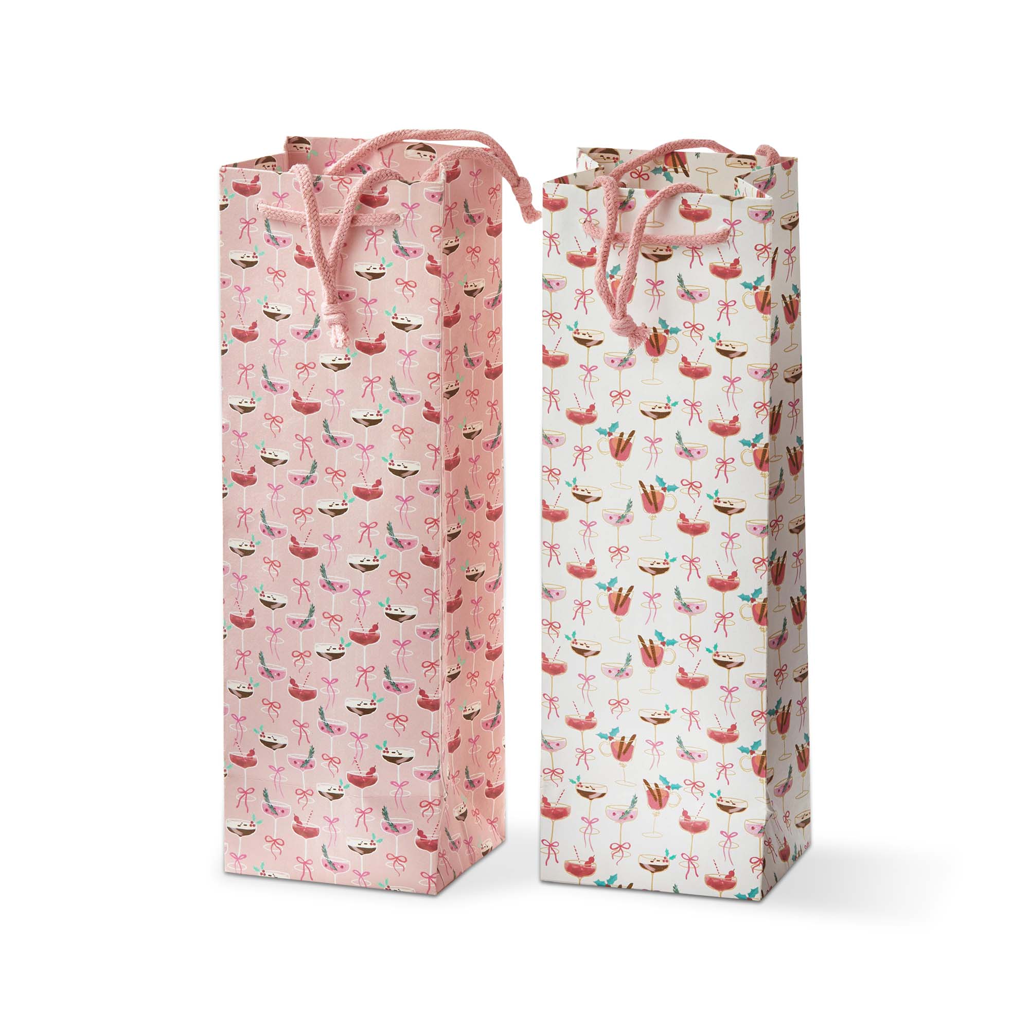 Picture of VERY MERRY WINE BAG S/2