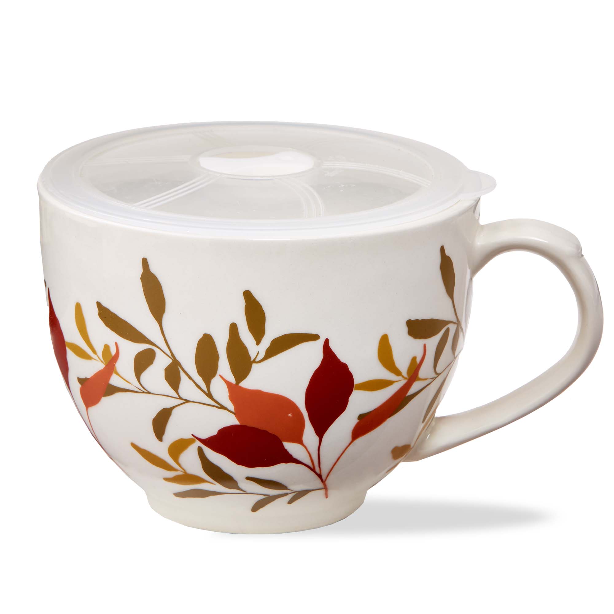 Picture of AUTUMN BOTANICAL SOUP MUG WITH LID