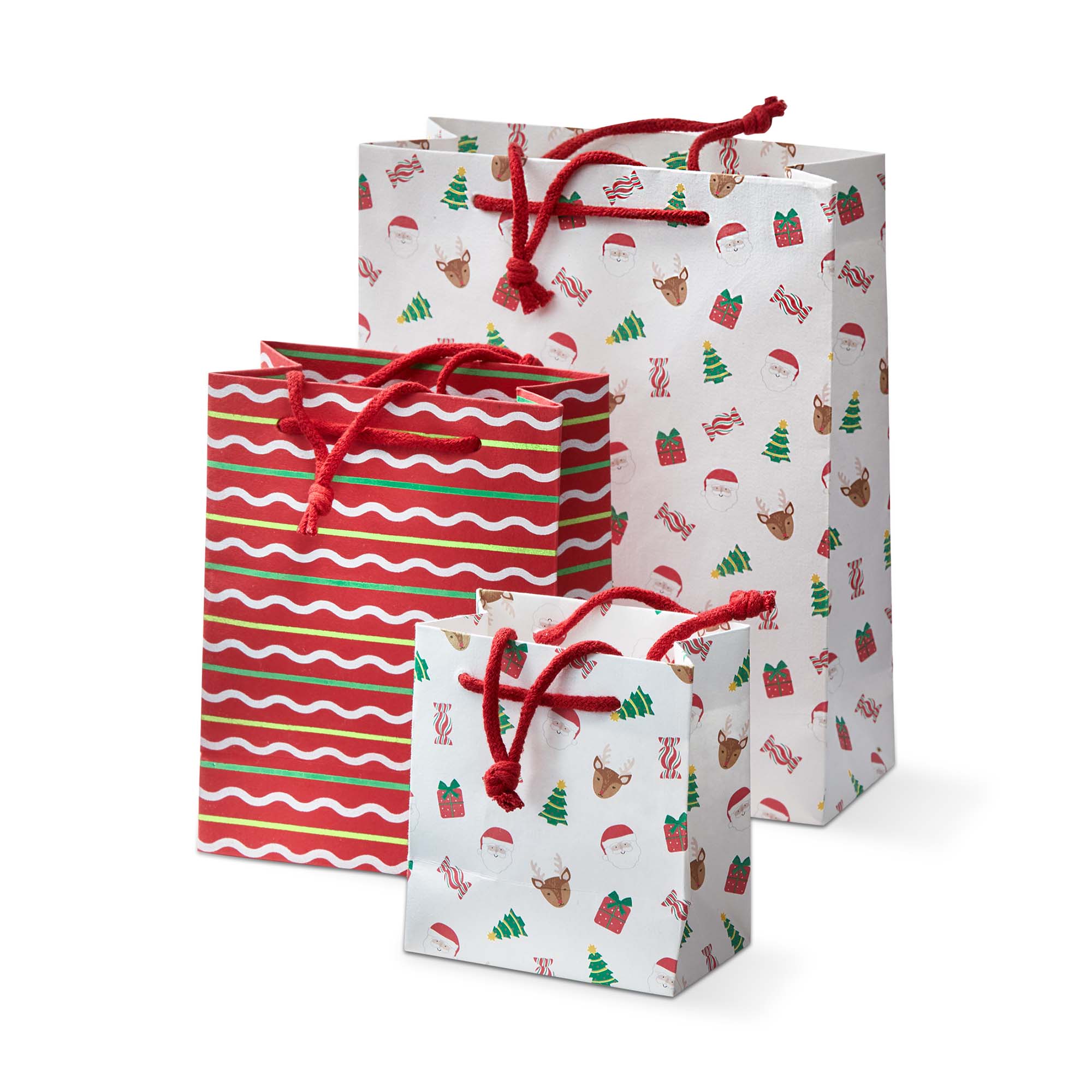 Picture of HOLIDAY CHEER GIFT BAG S/3