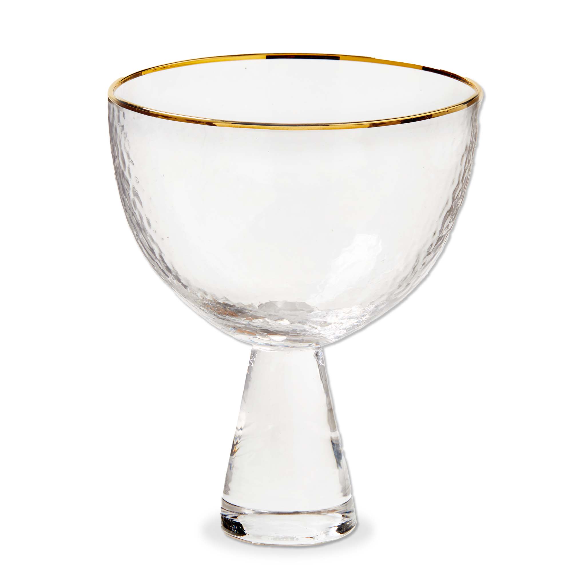 Picture of MAEVE FOOTED GLASS WITH GOLD RIM