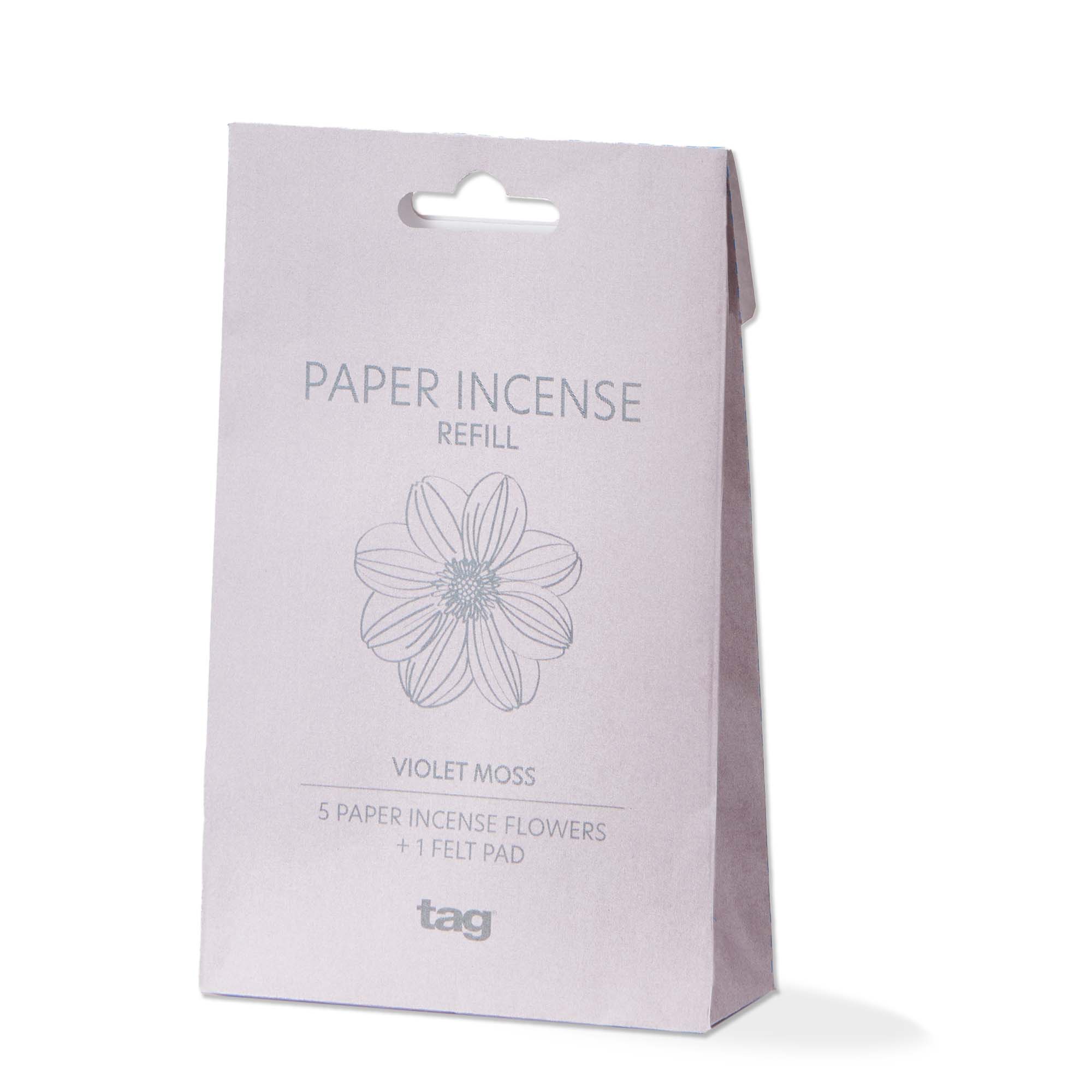 Picture of VIOLET MOSS PAPER INCENSE REFILLS S/5