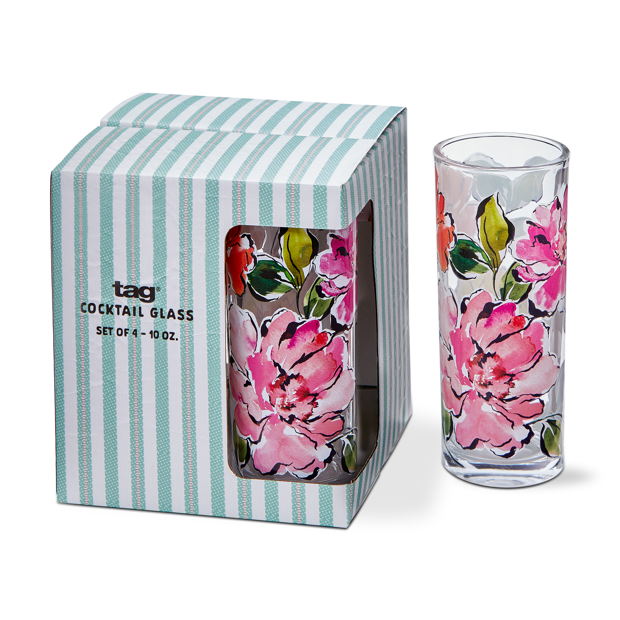 Picture of IN BLOOM DRINKS GLASS S/4