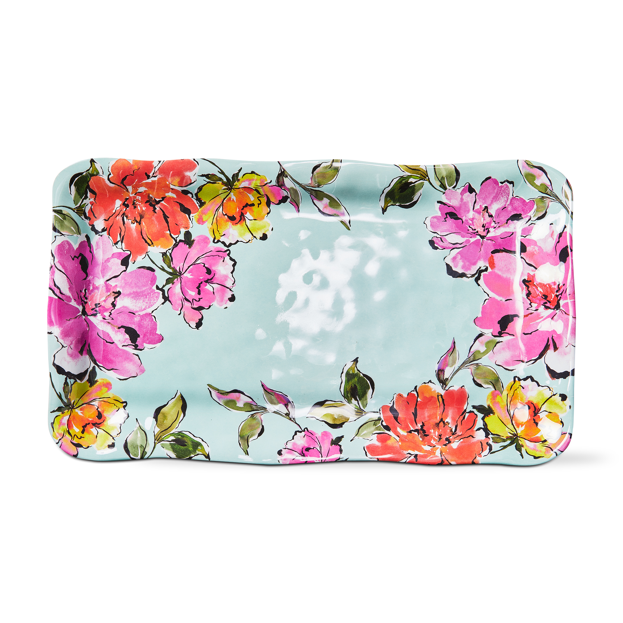 Picture of IN BLOOM MELAMINE RECT PLATTER