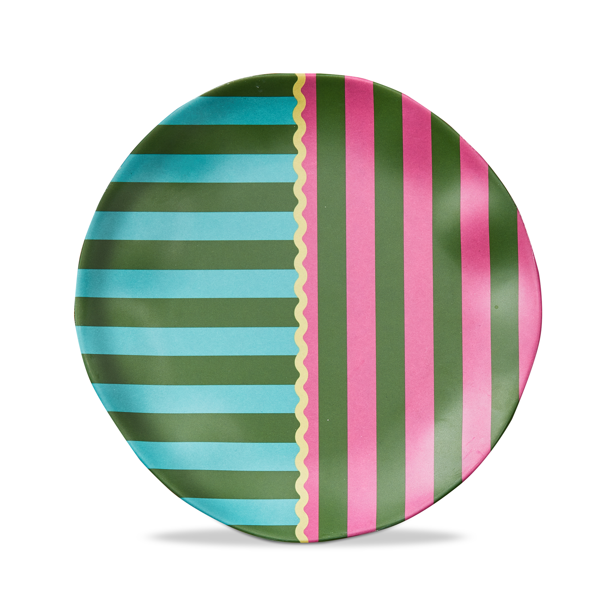 Picture of CABANA STRIPE MELAMINE APP PLATE