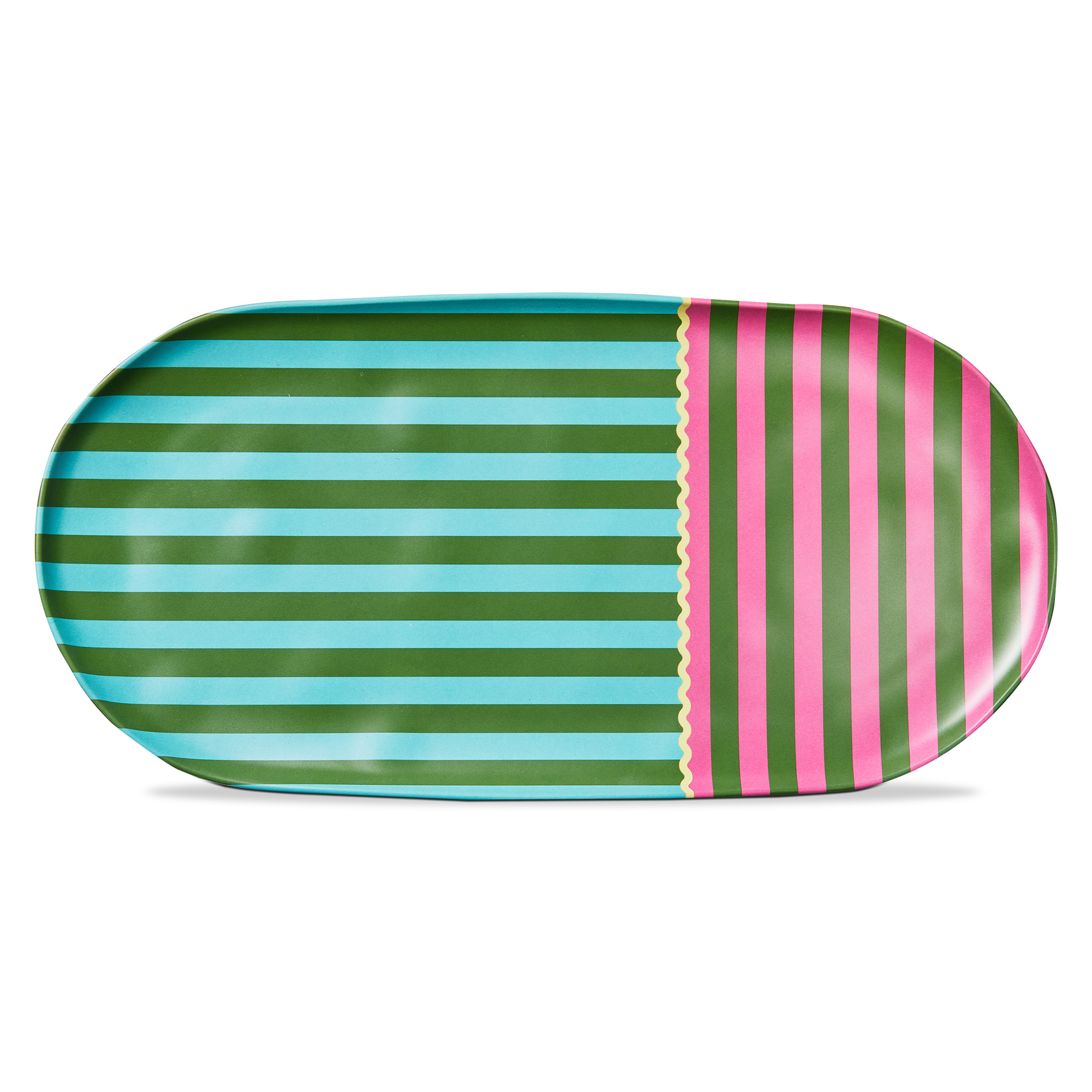 Picture of CABANA STRIPE MELAMINE PLATTER