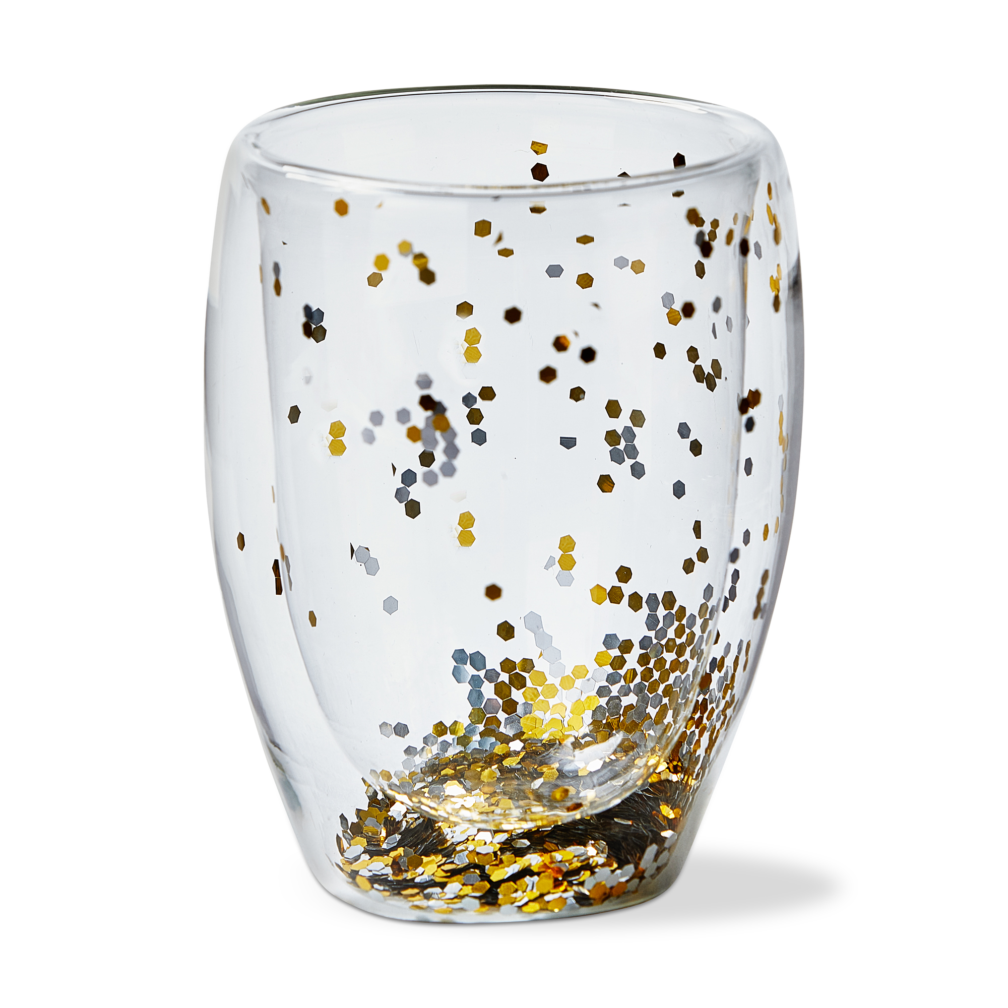 Picture of CONFETTI DOUBLE WALL STEMLESS WINE GOLD