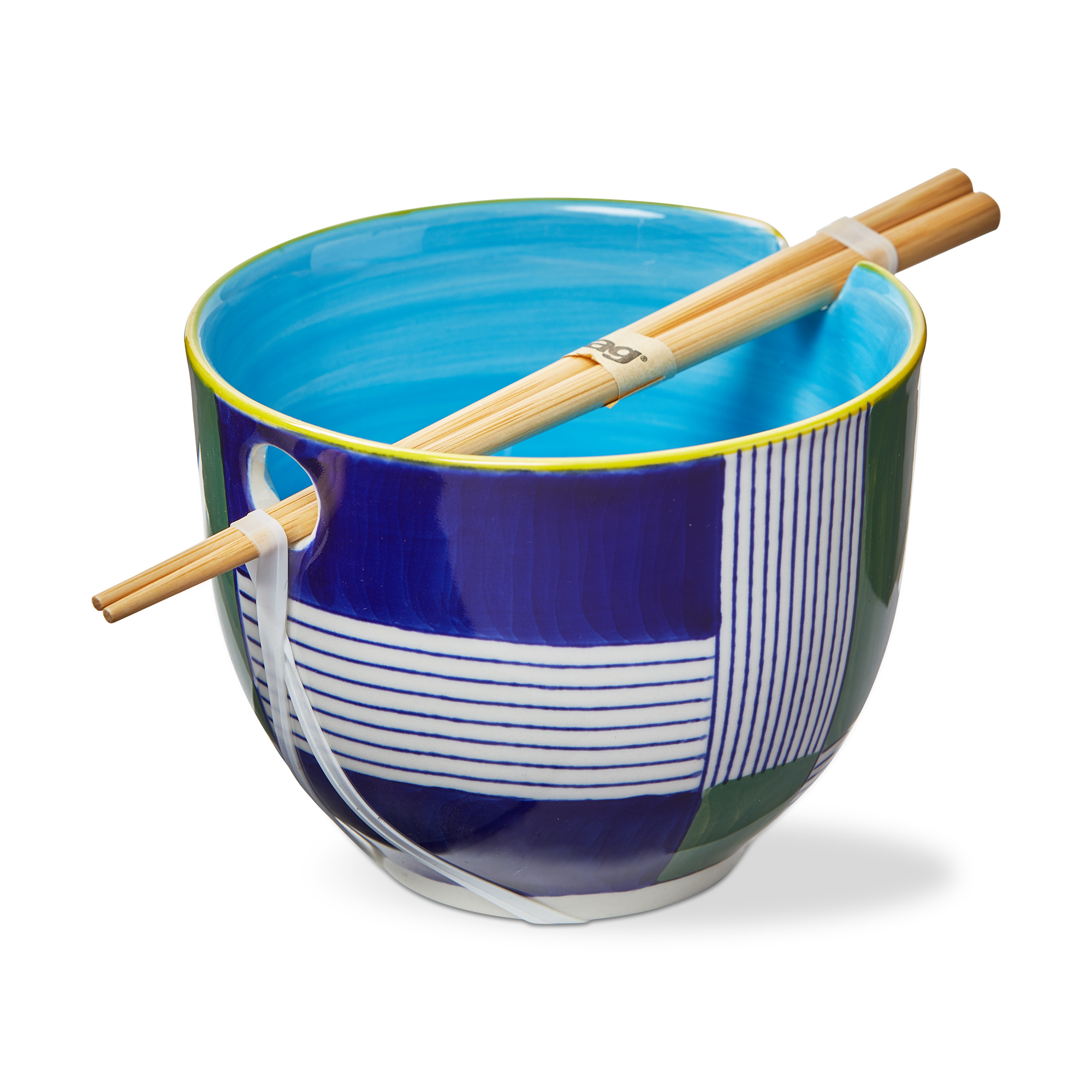 Picture of GEO SQUARES NOODLE BOWL S/2