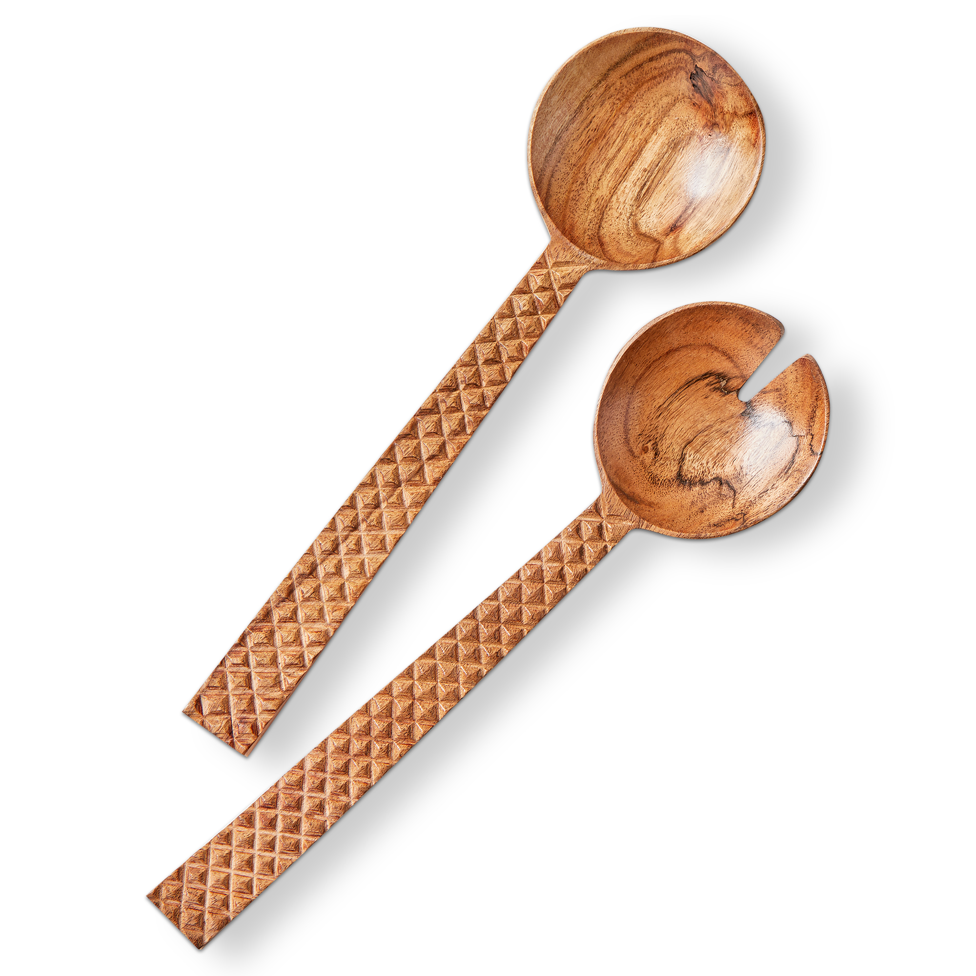 Picture of CARVED HANDLE SERVING UTENSIL S/2