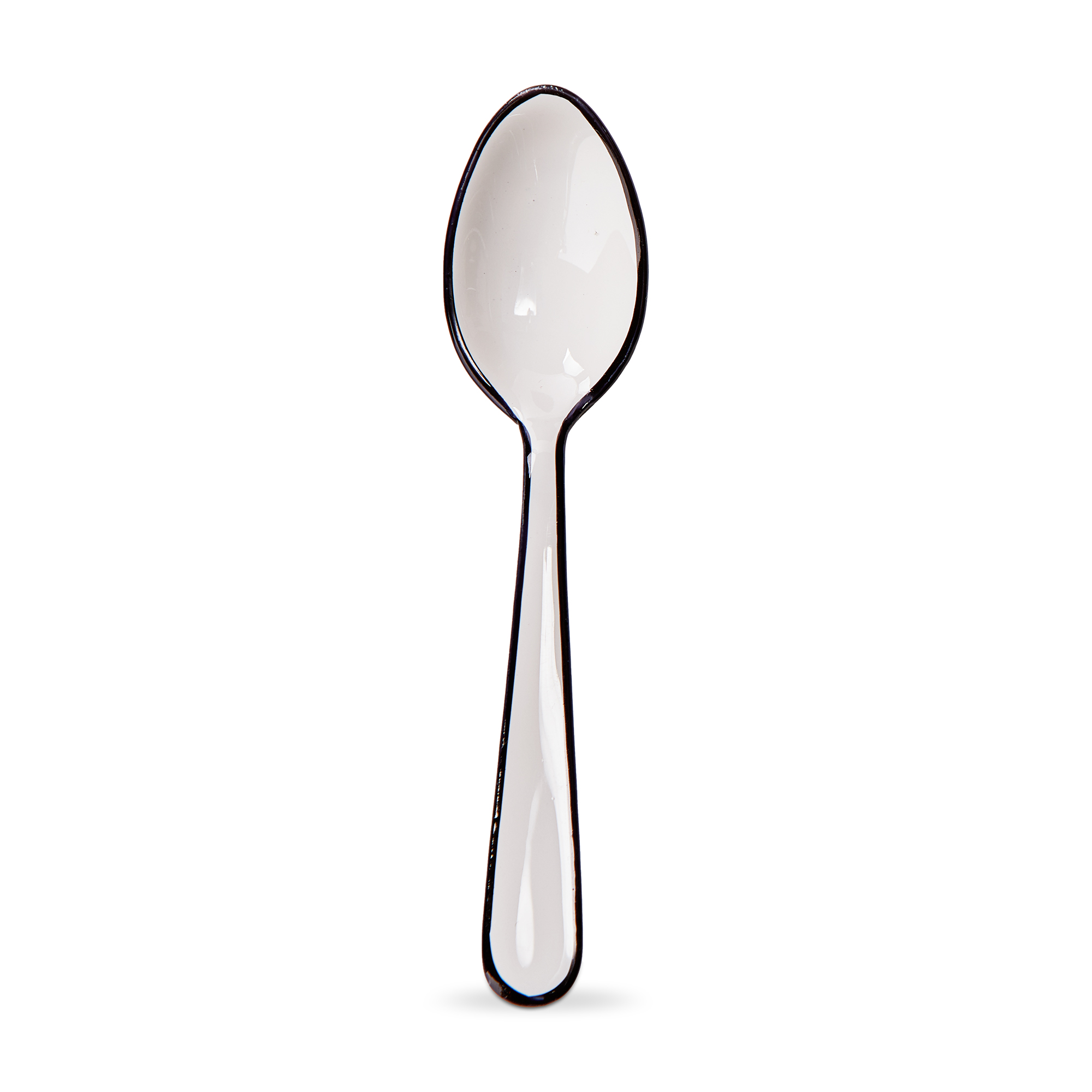 Picture of MONROE ENAMEL TEASPOON WHITE MULTI
