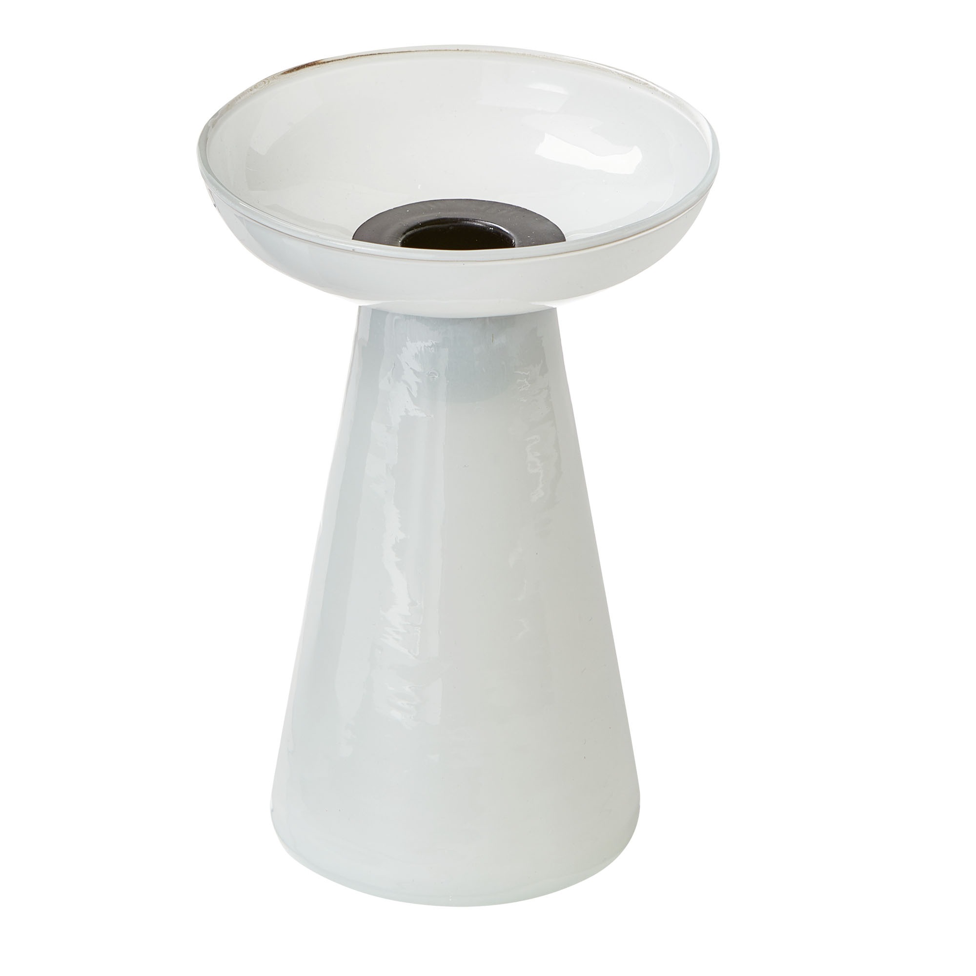 Picture of LEON GLASS TAPER HOLDER SM WHITE