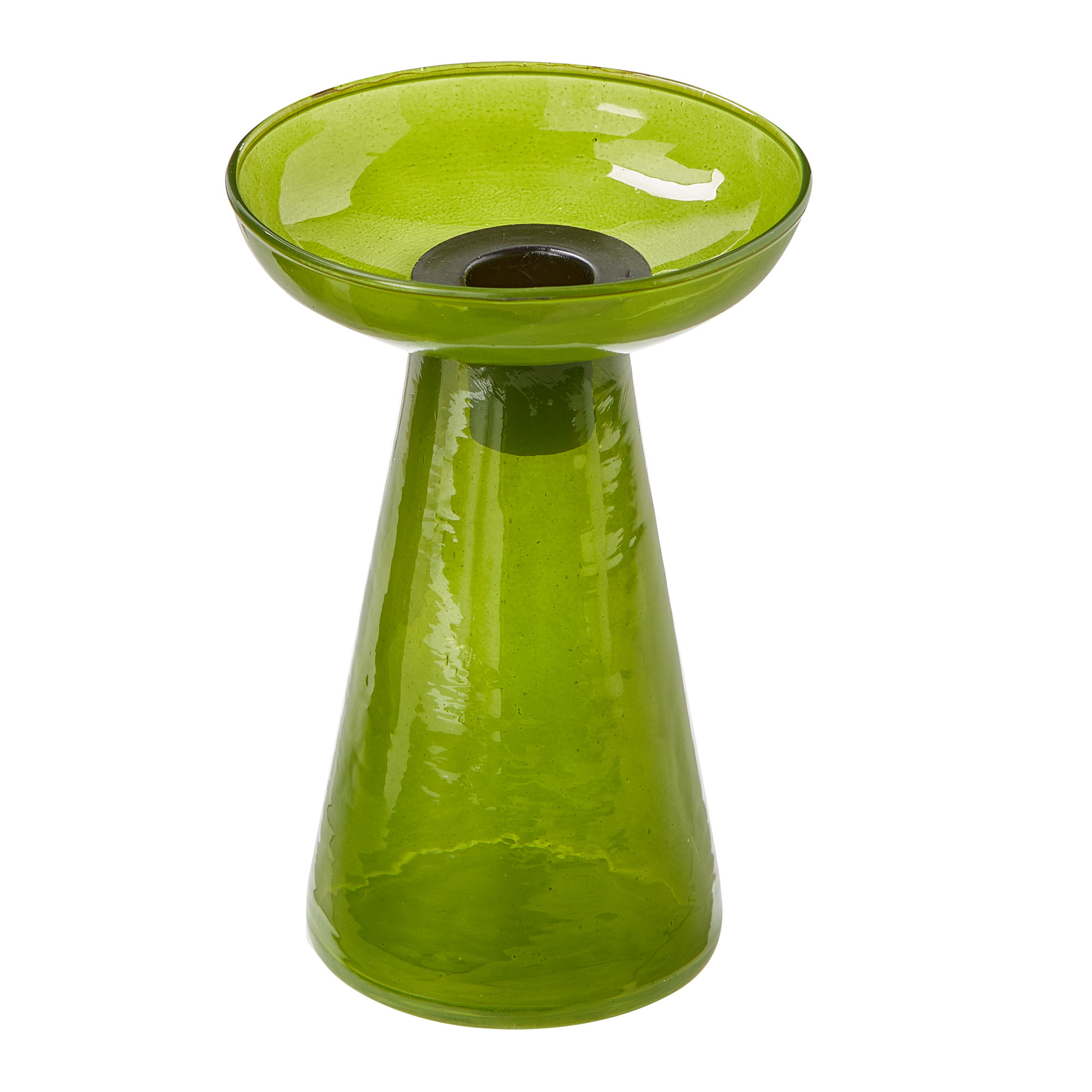 Picture of LEON GLASS TAPER HOLDER SM GREEN