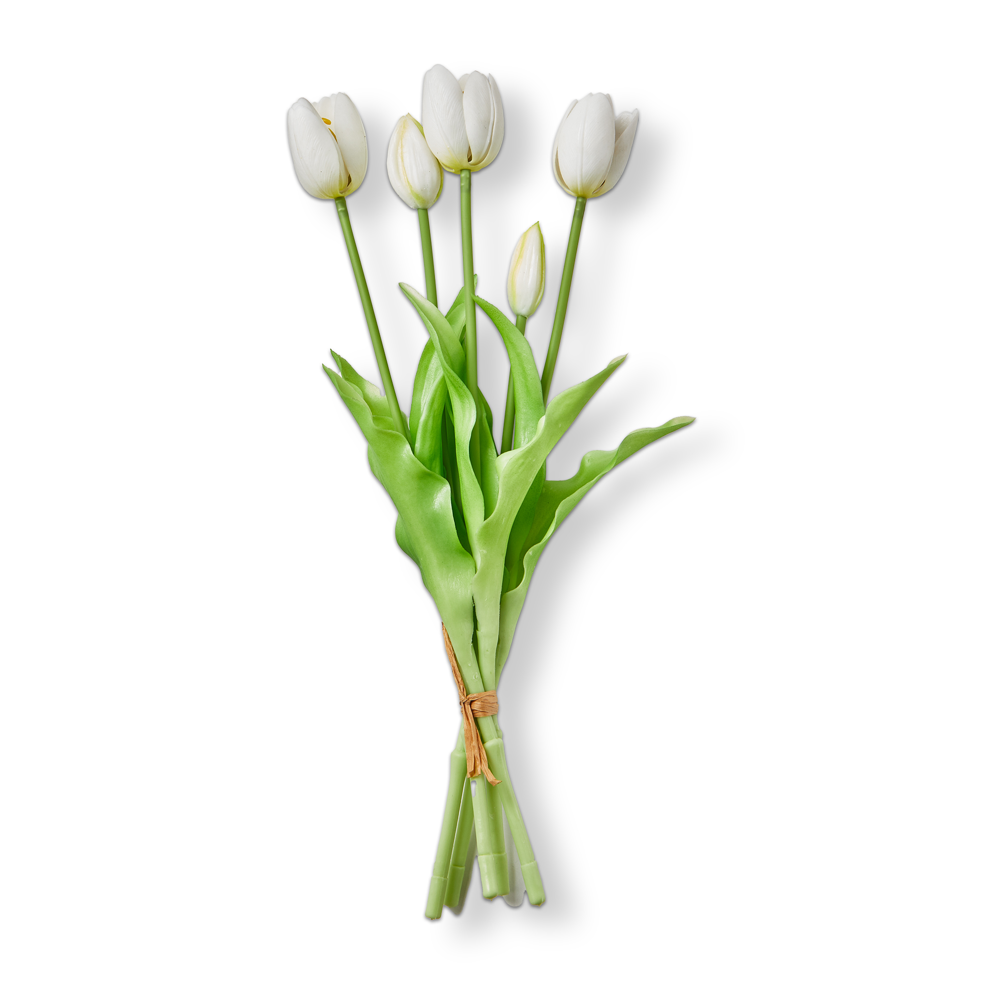 Picture of SOFT TOUCH FAUX TULIP BUNCH WHITE