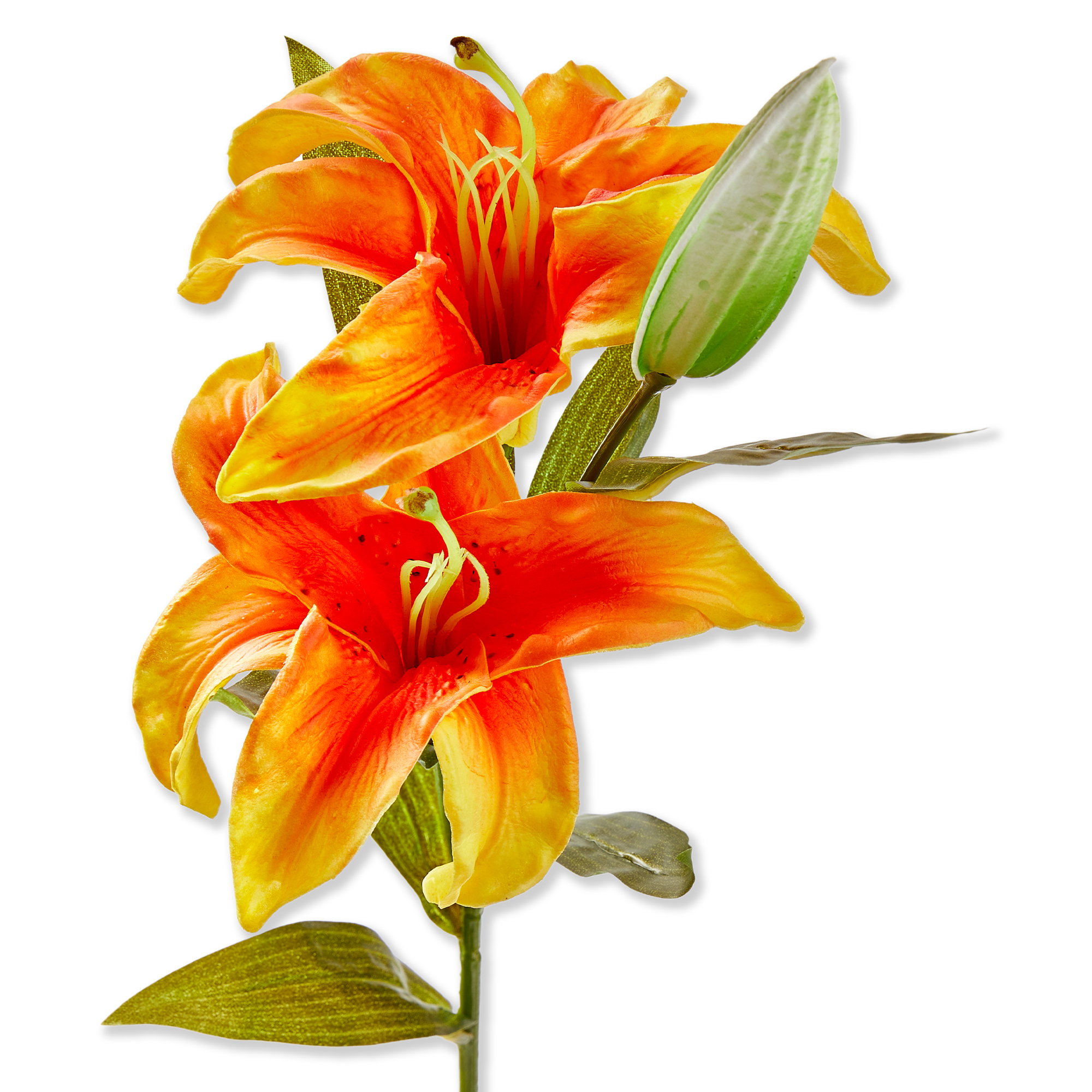 Picture of SOFT TOUCH FAUX LILY STEM ORANGE