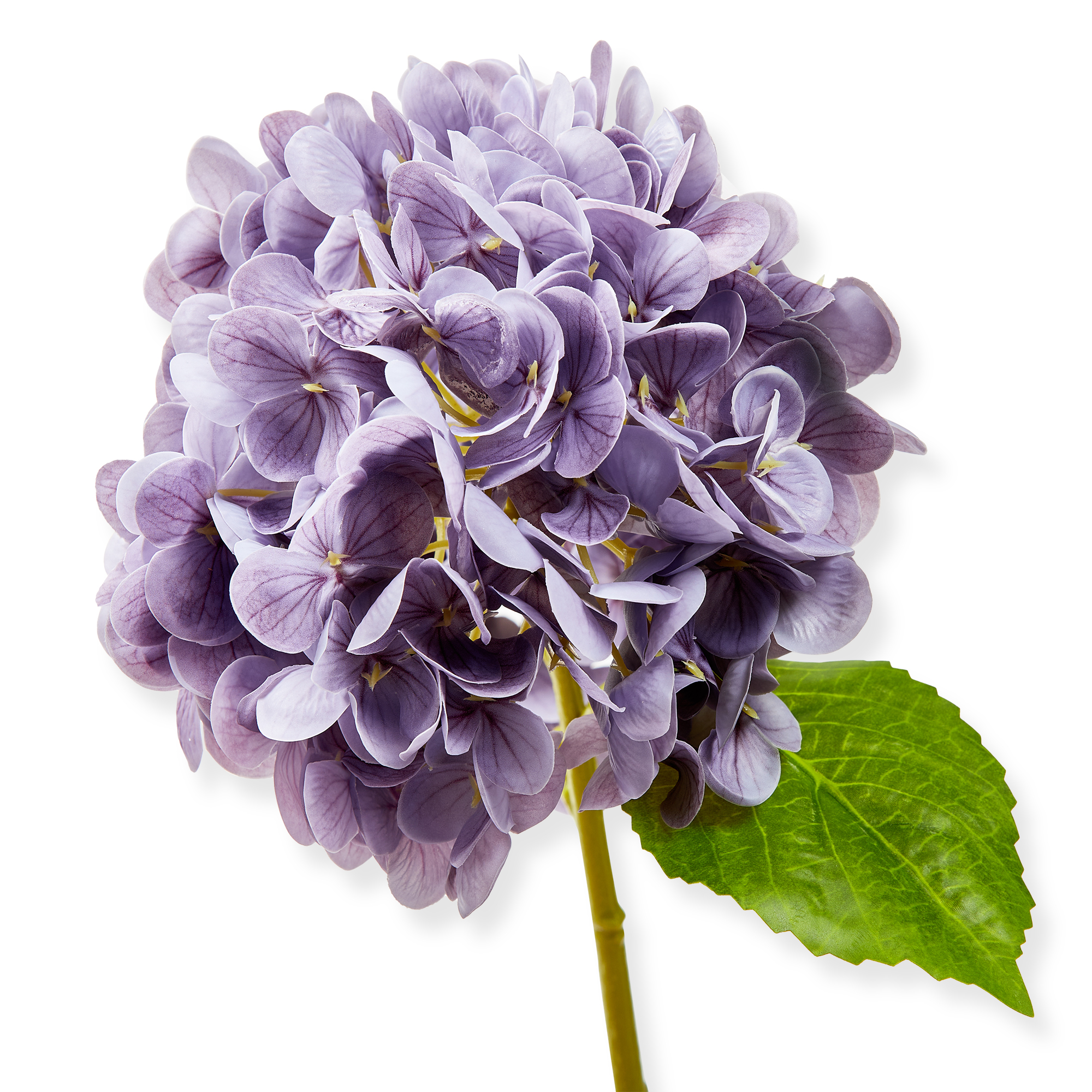 Picture of SOFT TOUCH FAUX HYDRANGEA STEM PURPLE