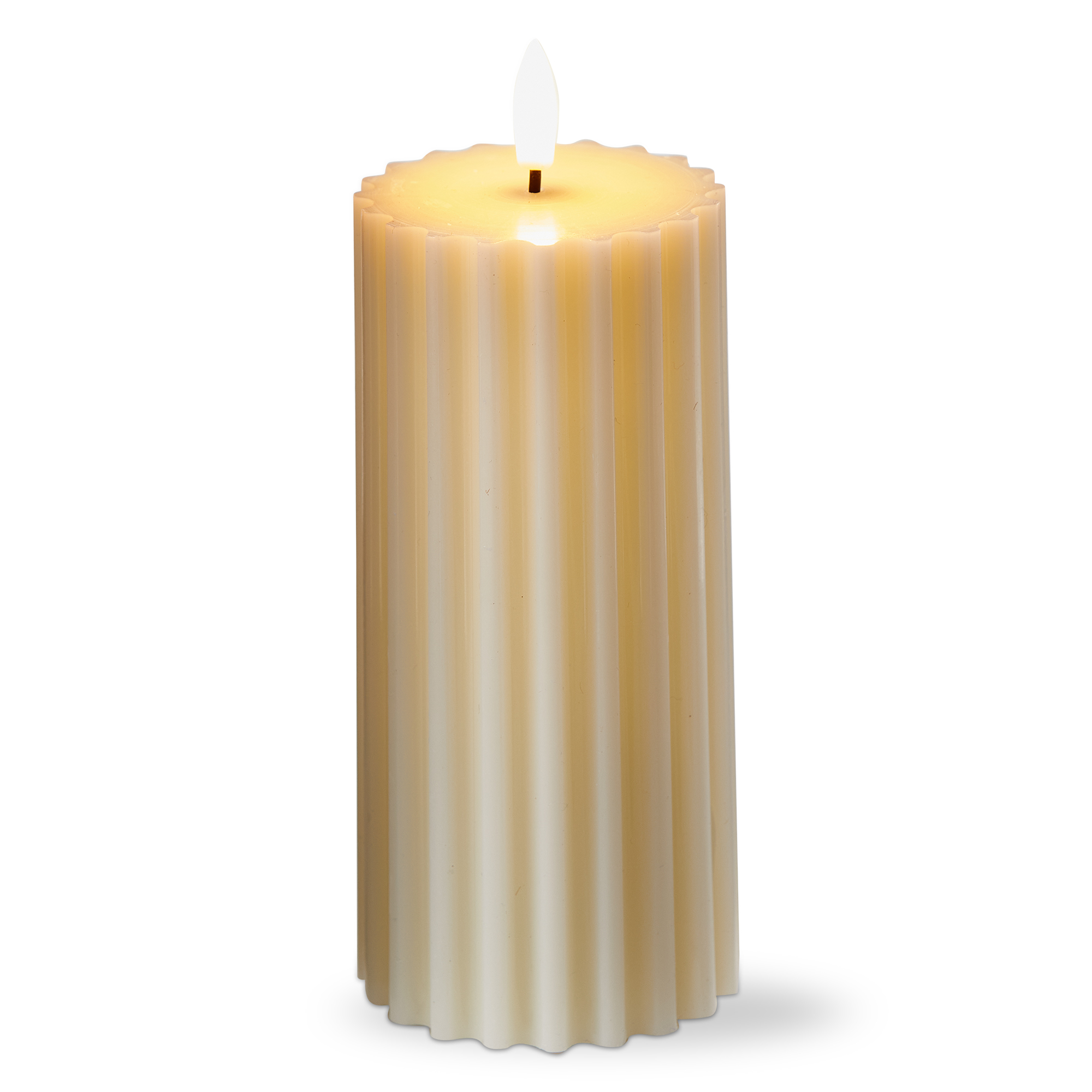 Picture of RIBBED TWO TONE LED PILLAR 3X6