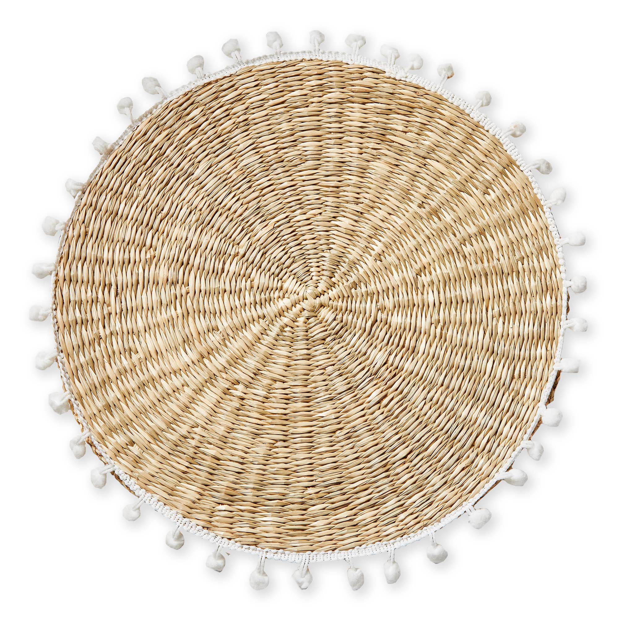 Picture of POMPOM PLACEMAT WHITE MULTI