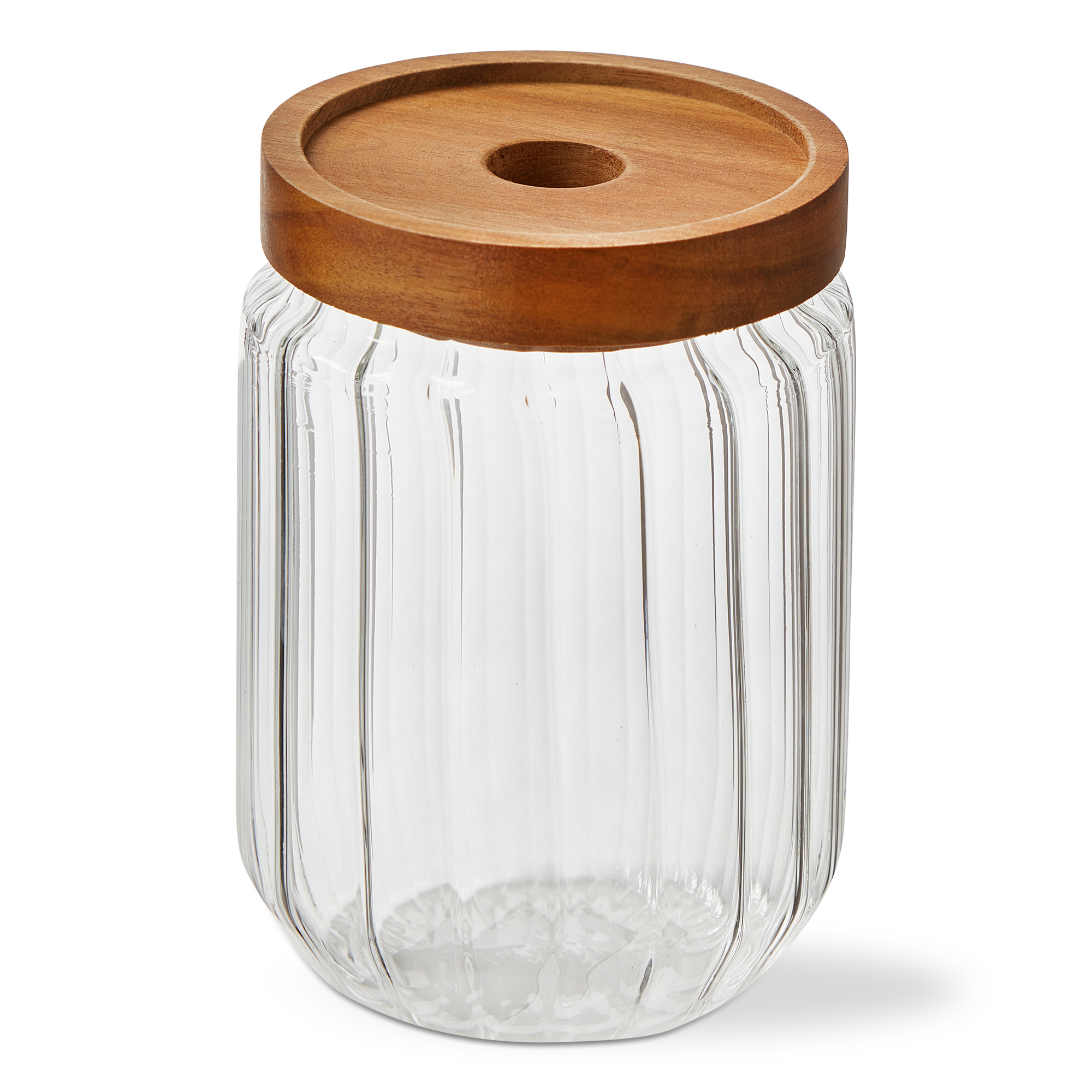 Picture of RIBBED GLASS CANISTER MEDIUM