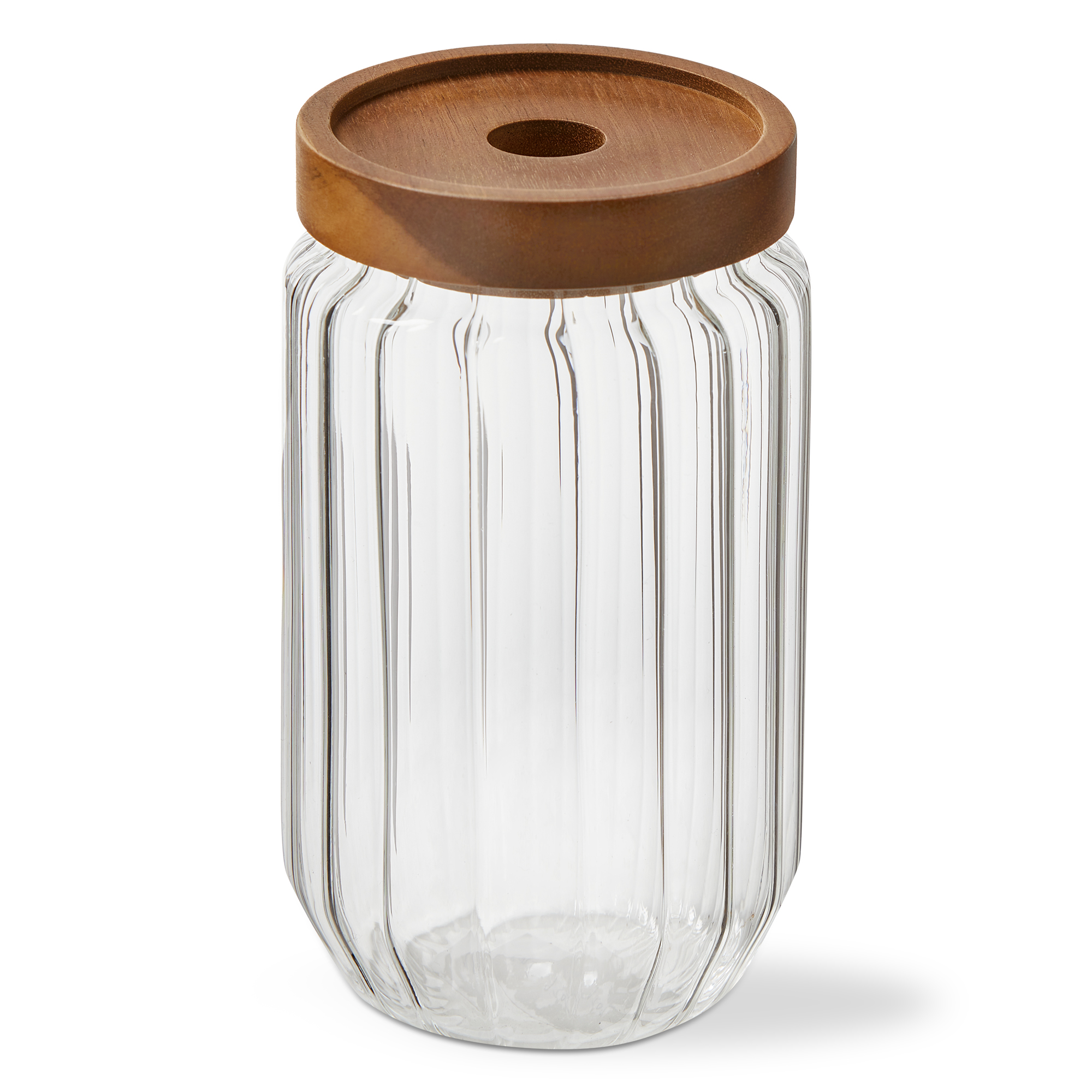 Picture of RIBBED GLASS CANISTER LARGE