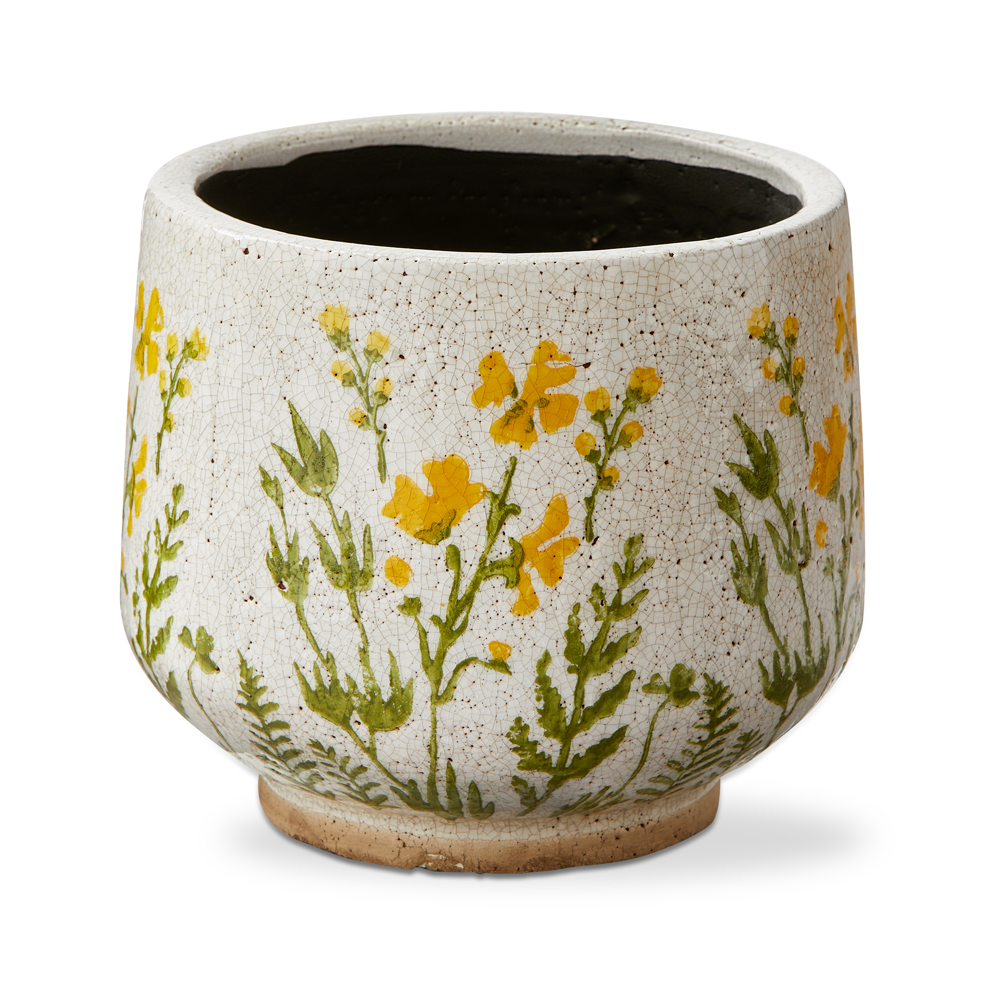 Picture of WILD FLOWER FOOTED PLANTER LARGE