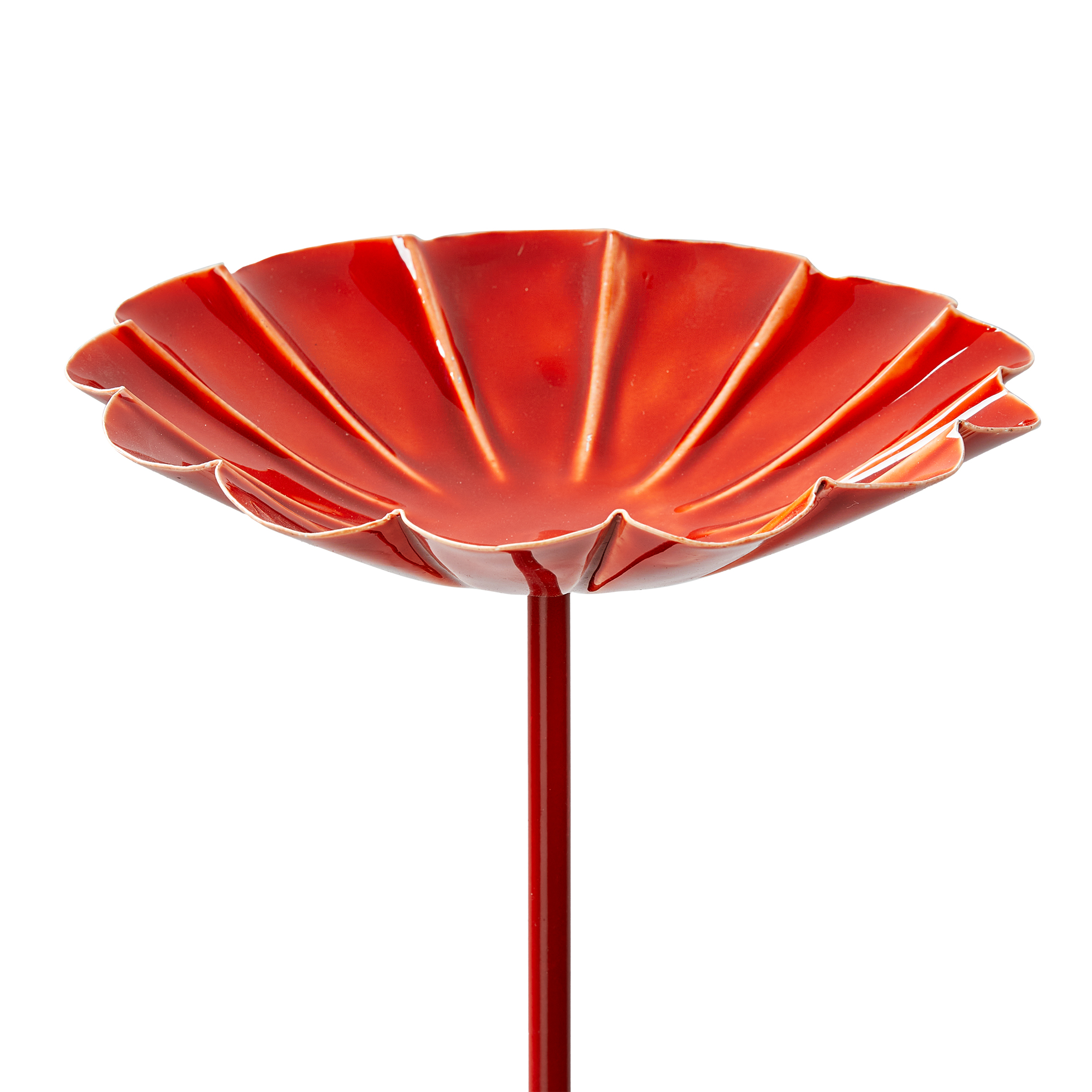 Picture of GARDEN PATH BIRD BATH GARDEN STAKE RED
