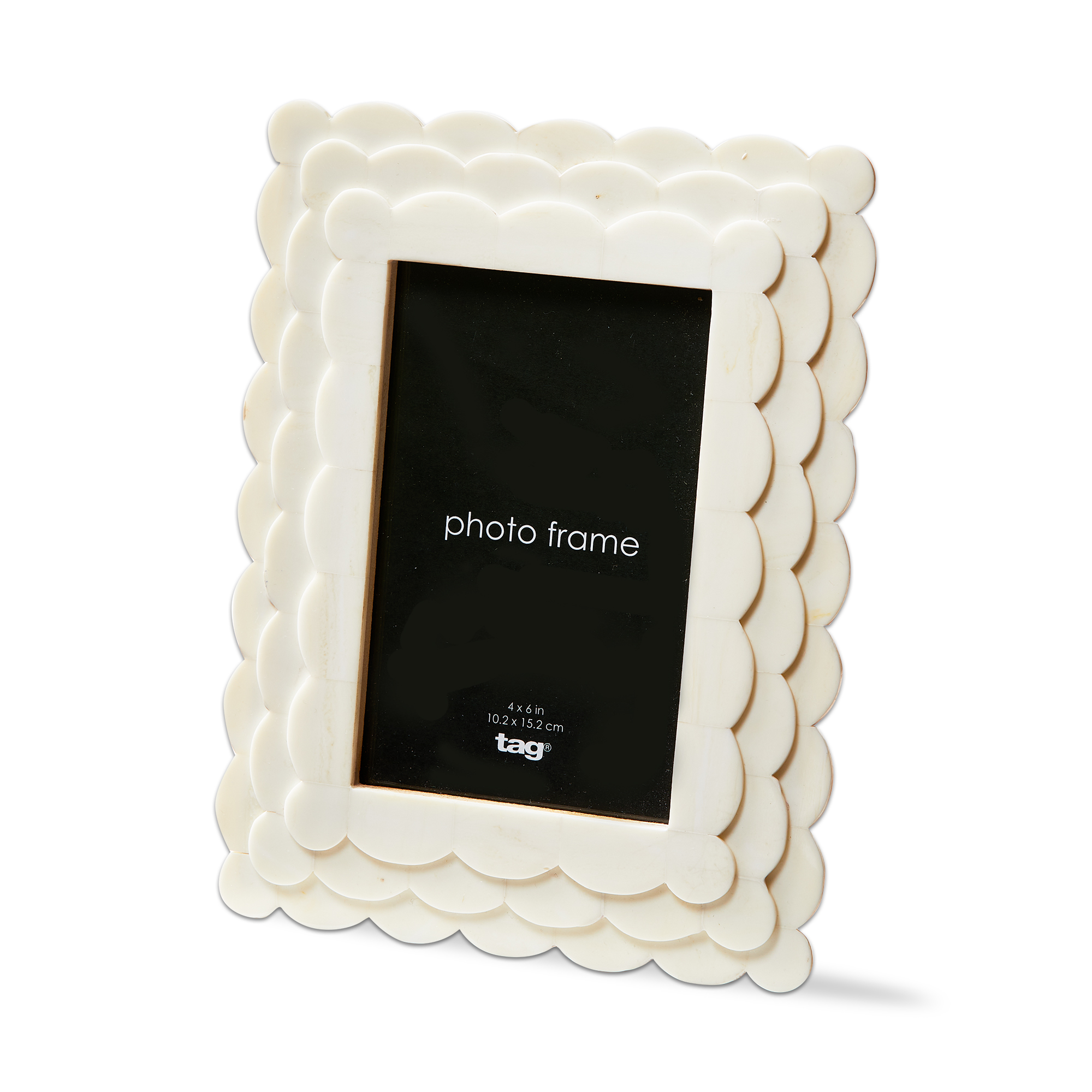 Picture of RECTANGLE SCALLOP PHOTO FRAME 4X6