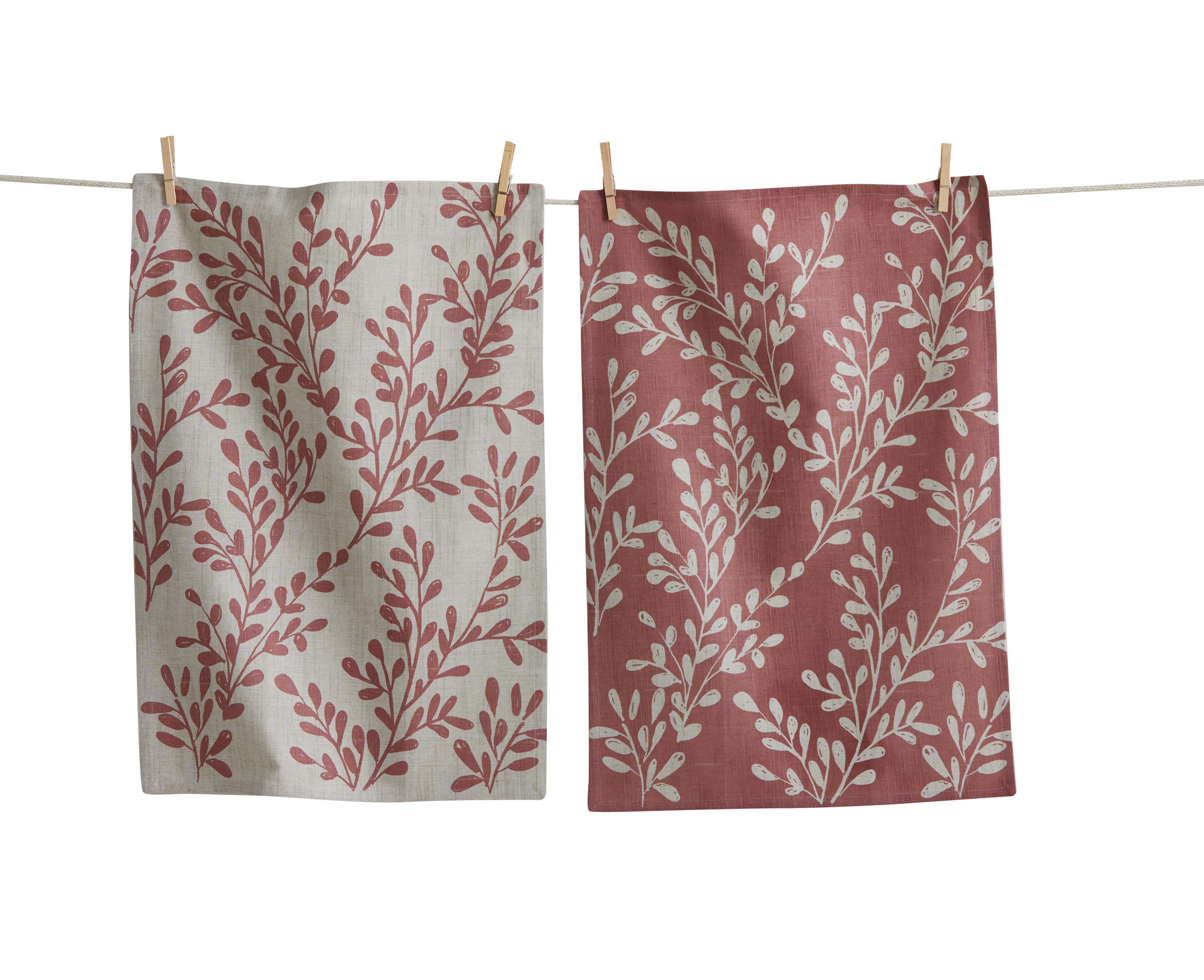 Picture of CANYON PRINT LEAFY VINE DT S/2 PURPLE