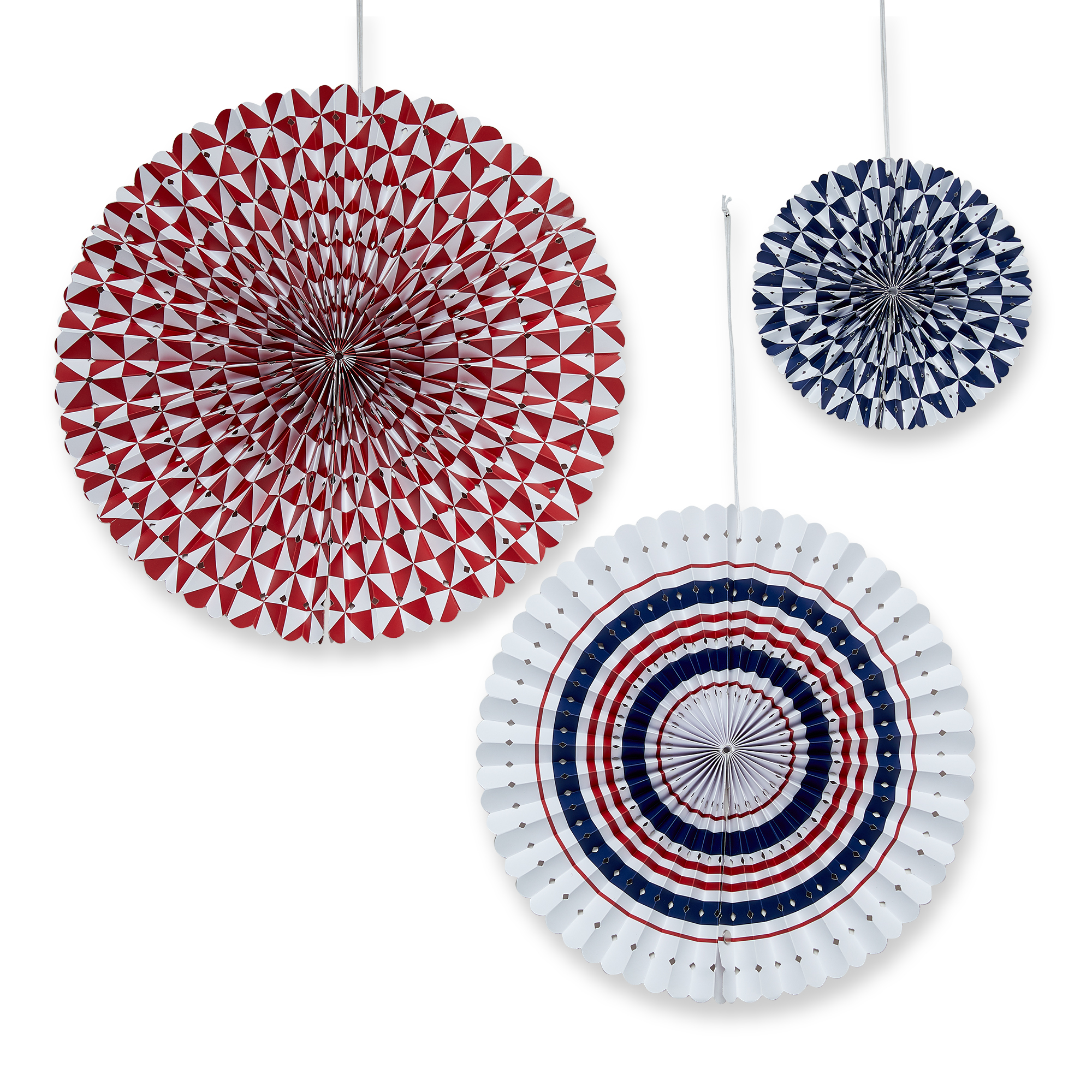 Picture of R,W & SUMMER PAPER FAN DECOR S/3