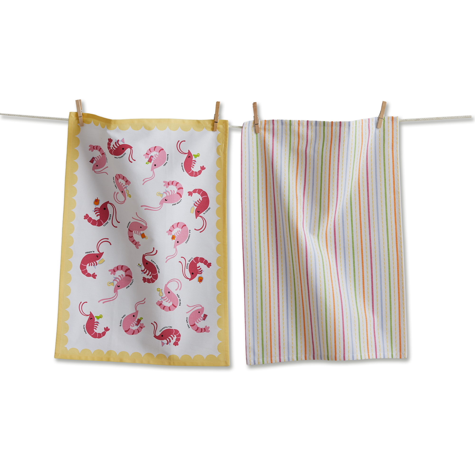 Picture of SHRIMP COCKTAIL DISHTOWEL S/2