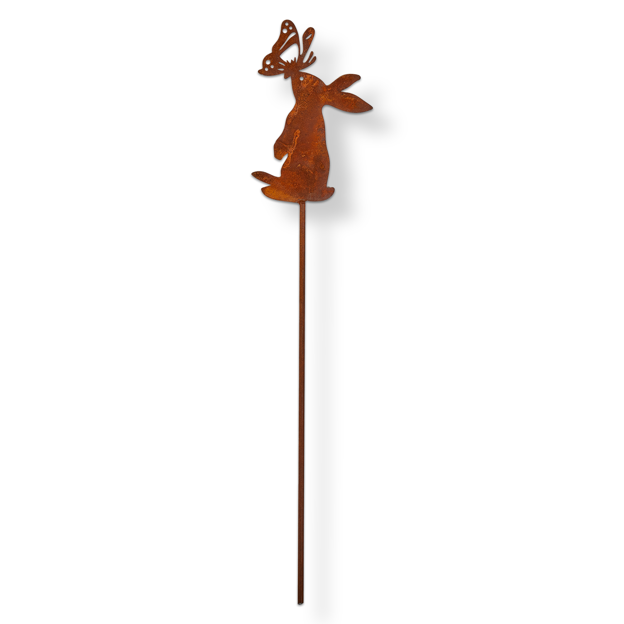 Picture of BUNNY WITH BUTTERFLY GARDEN STAKE