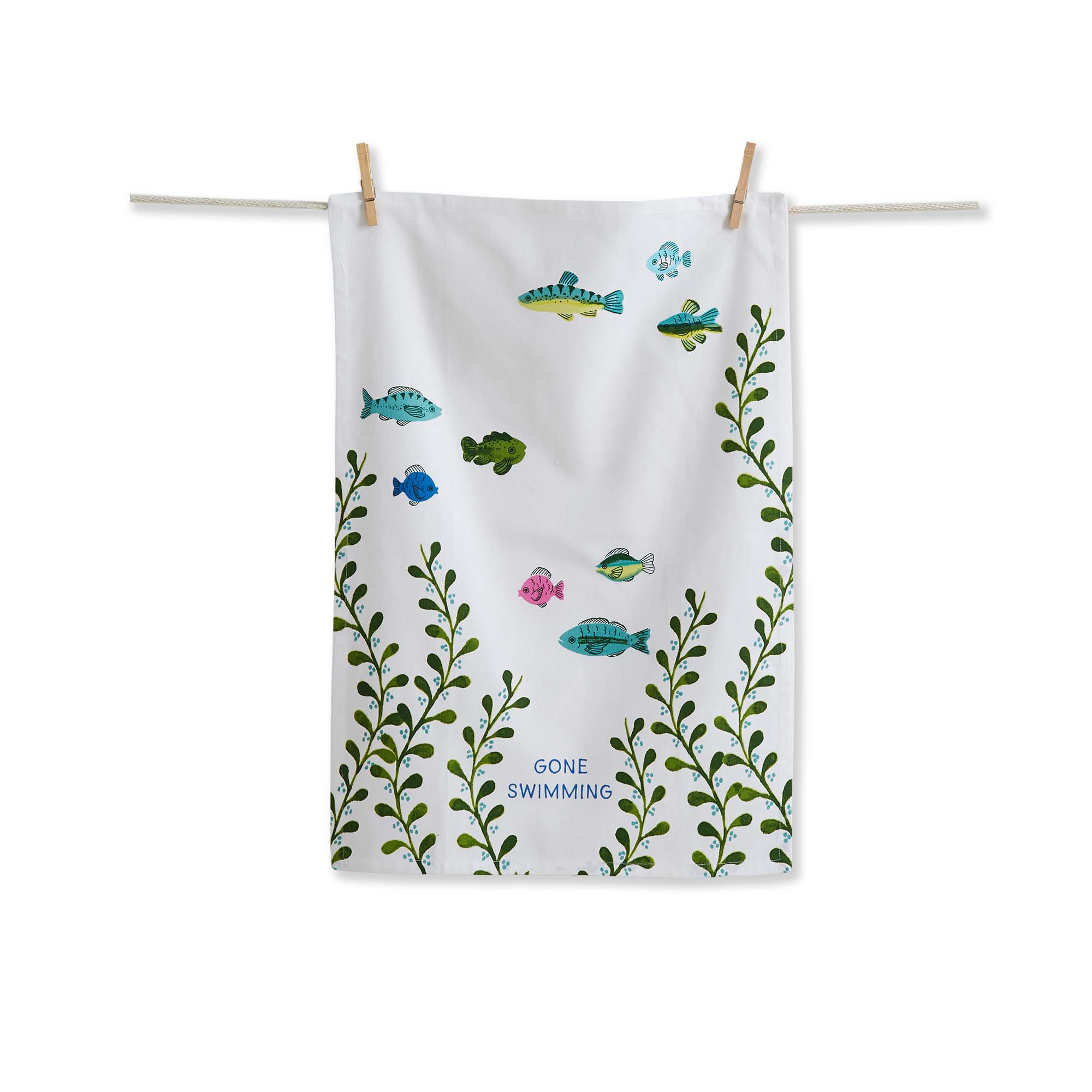 Picture of GONE SWIMMING DISHTOWEL