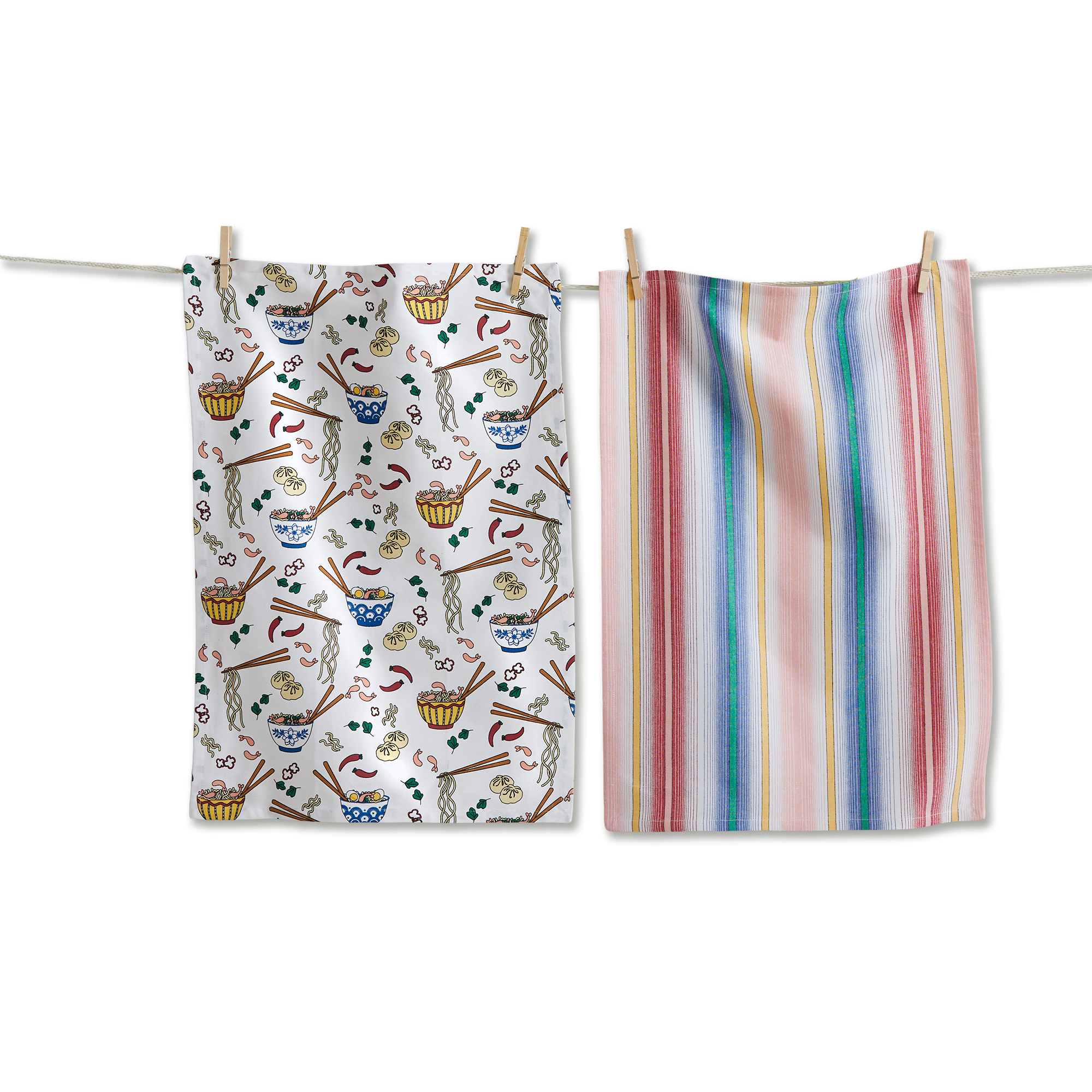 Picture of NOODLE BOWL DISHTOWEL S/2