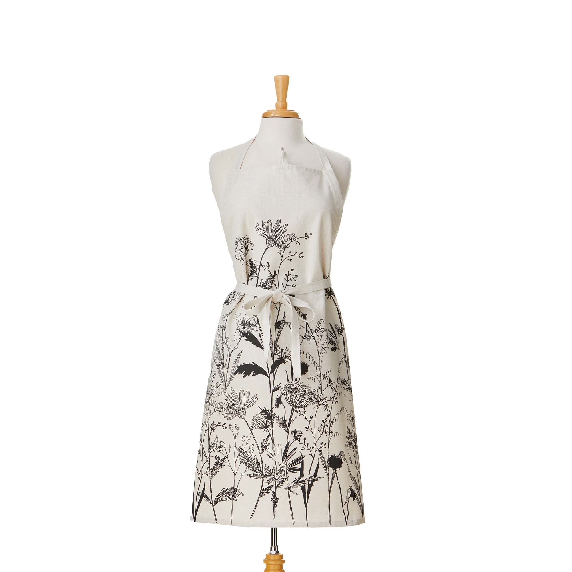 Picture of BLACK BOTANICAL APRON