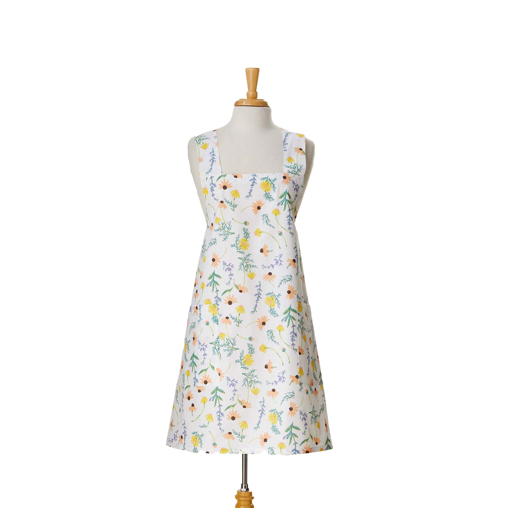 Picture of TOSSED FLORAL PINAFORE APRON