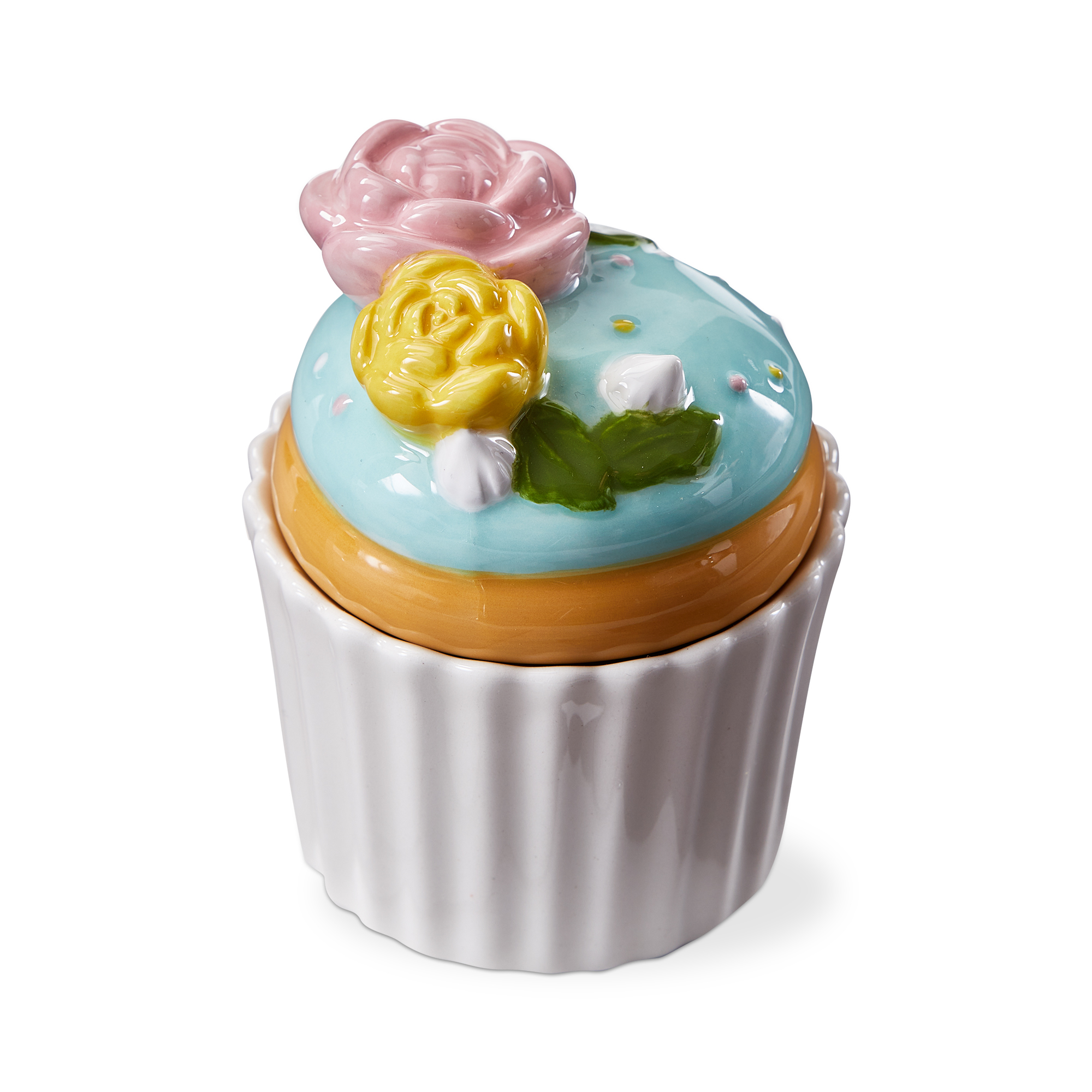 Picture of FLOWER CUPCAKE TRINKET DISH