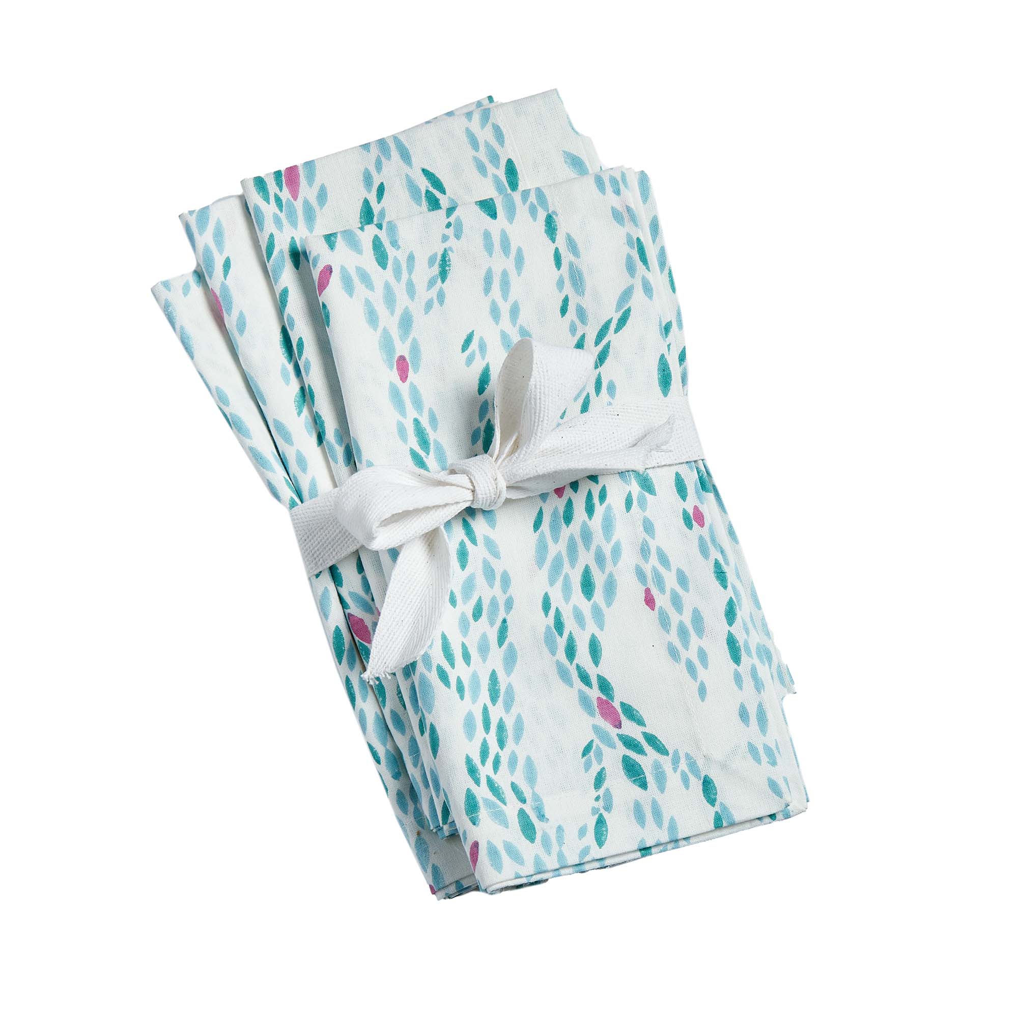 Picture of RIPPLE BLOCK PRINT NAPKIN S/4