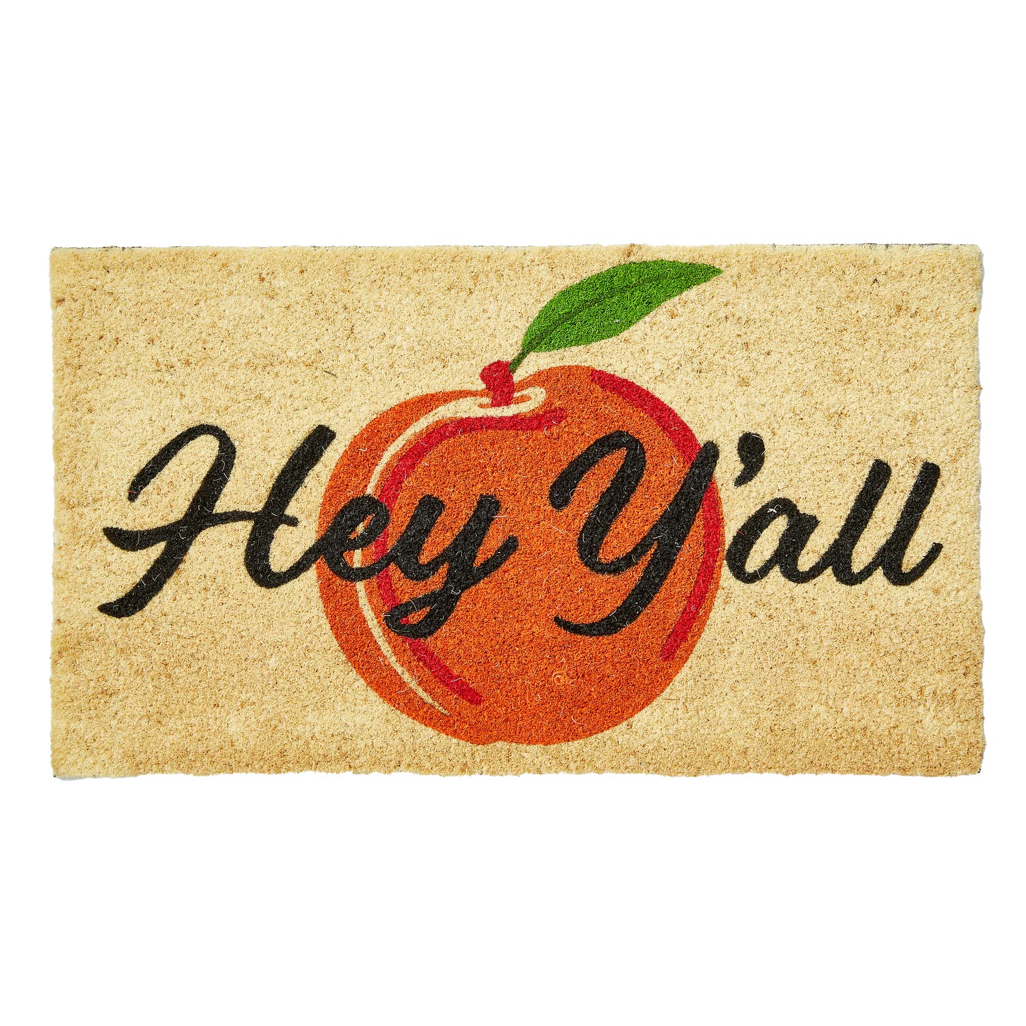 Picture of HEY YALL PEACH NON-SLIP COIR MAT