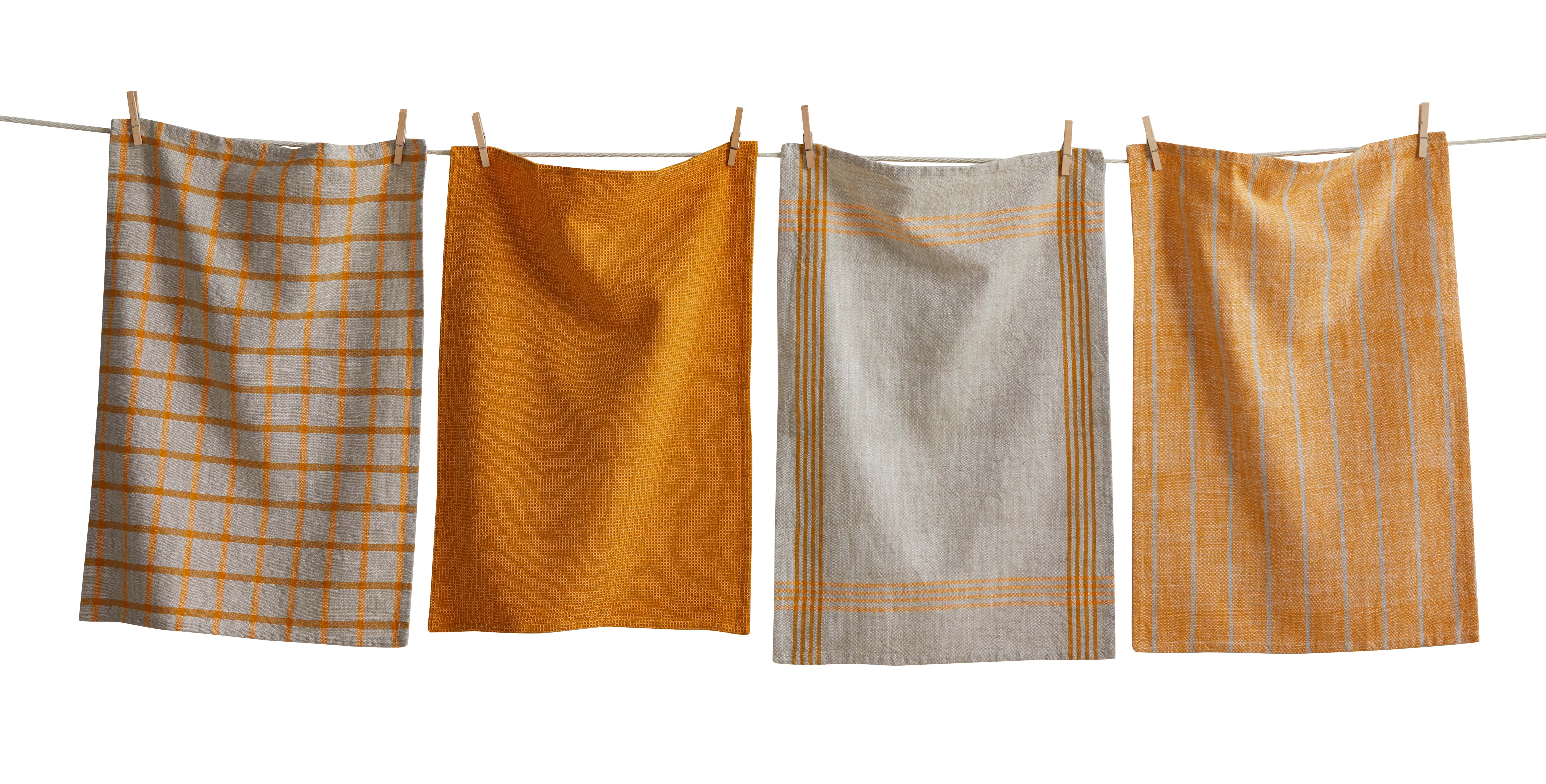 Picture of CANYON WOVEN DISHTOWEL SET/4 OCHRE