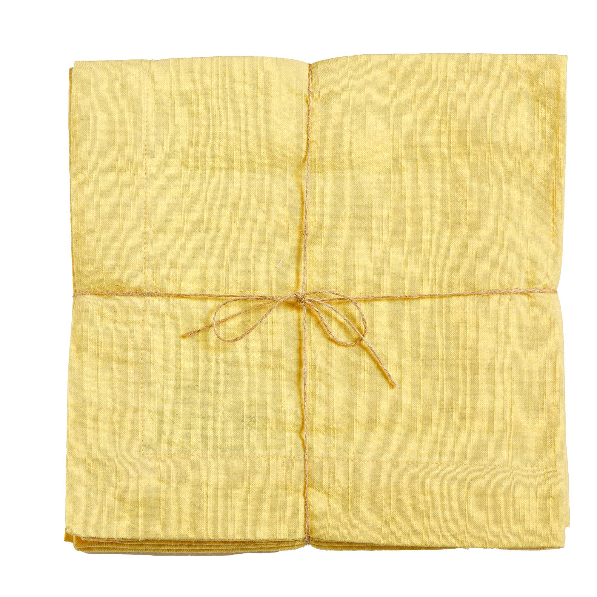 Picture of THREADS SLUB NAPKIN S/4 YELLOW