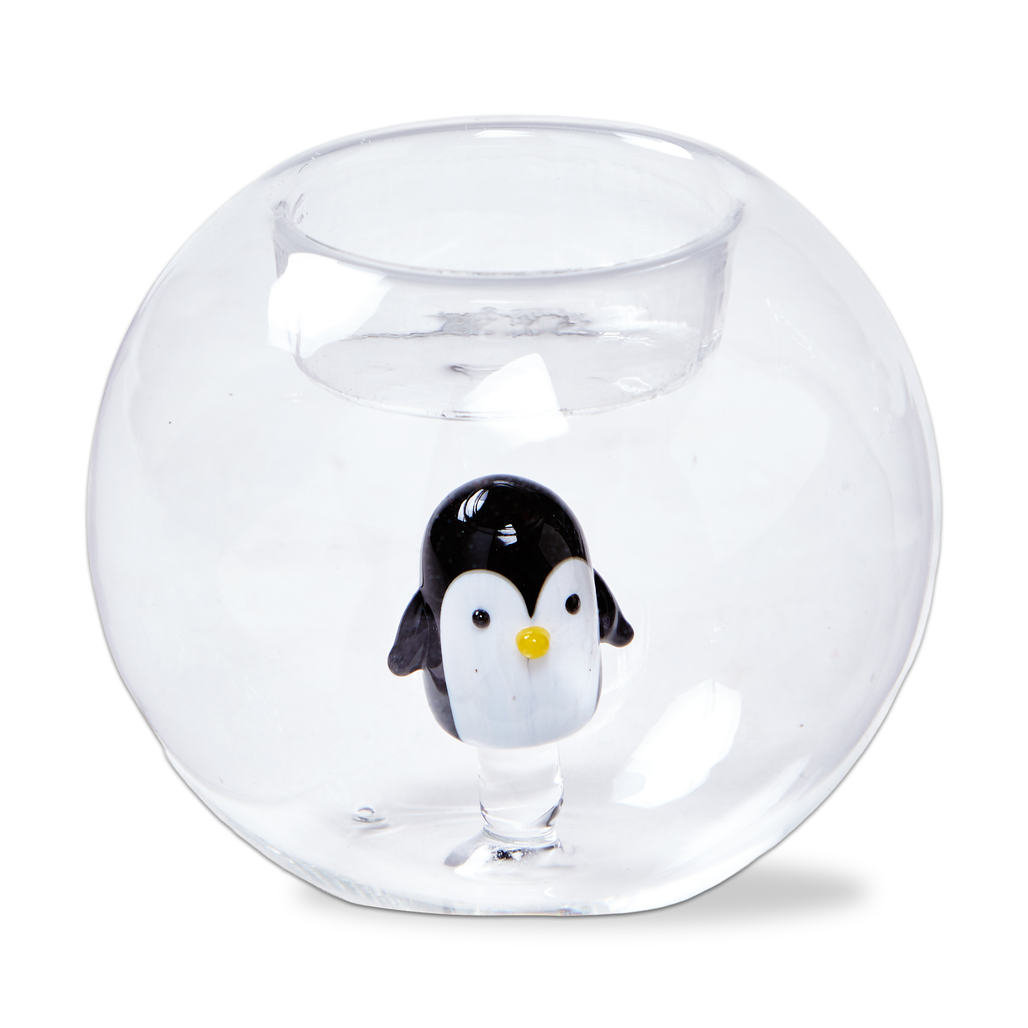 Picture of PENGUIN GLOBE TEALIGHT HOLDER